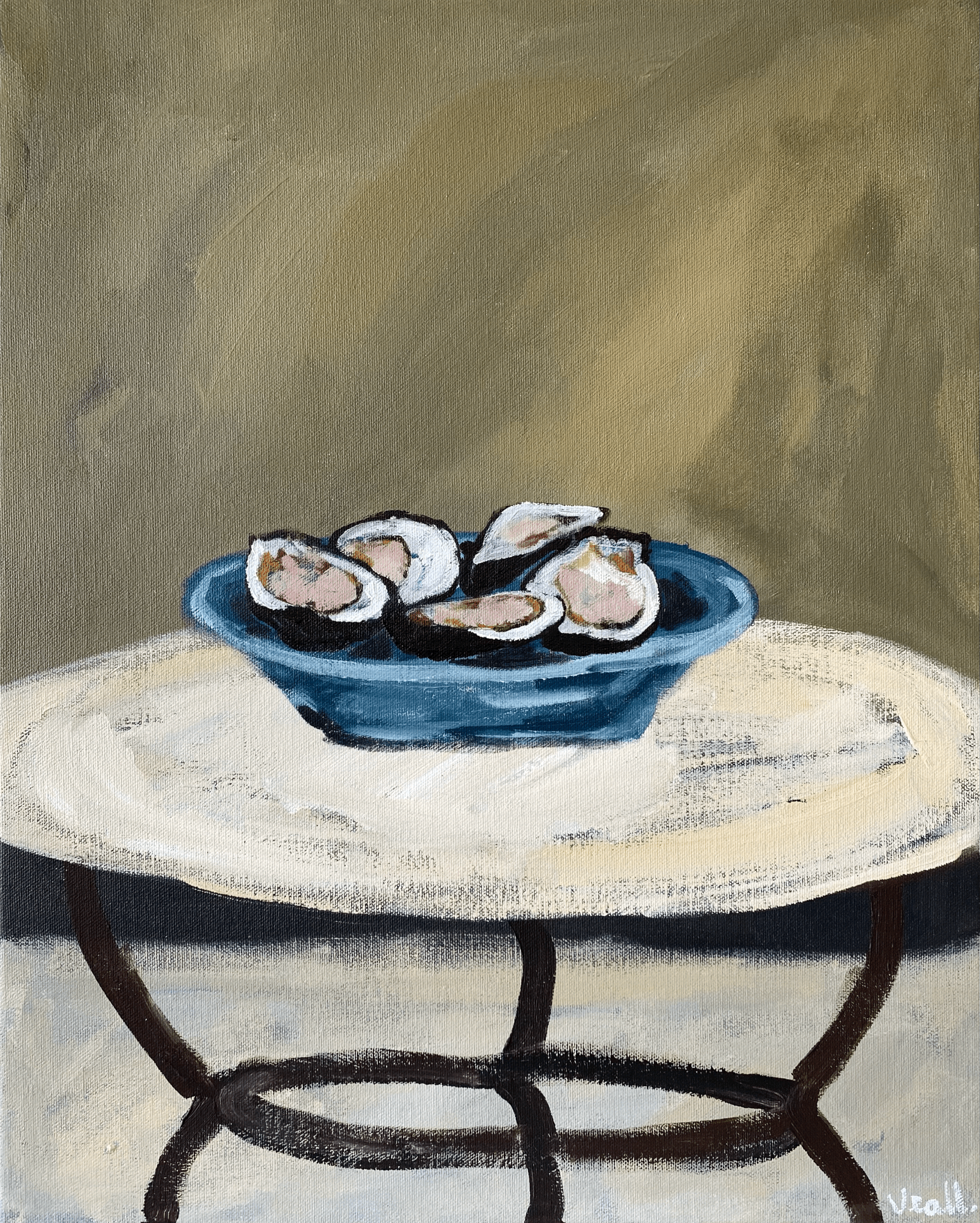 Bowl of Oysters Print