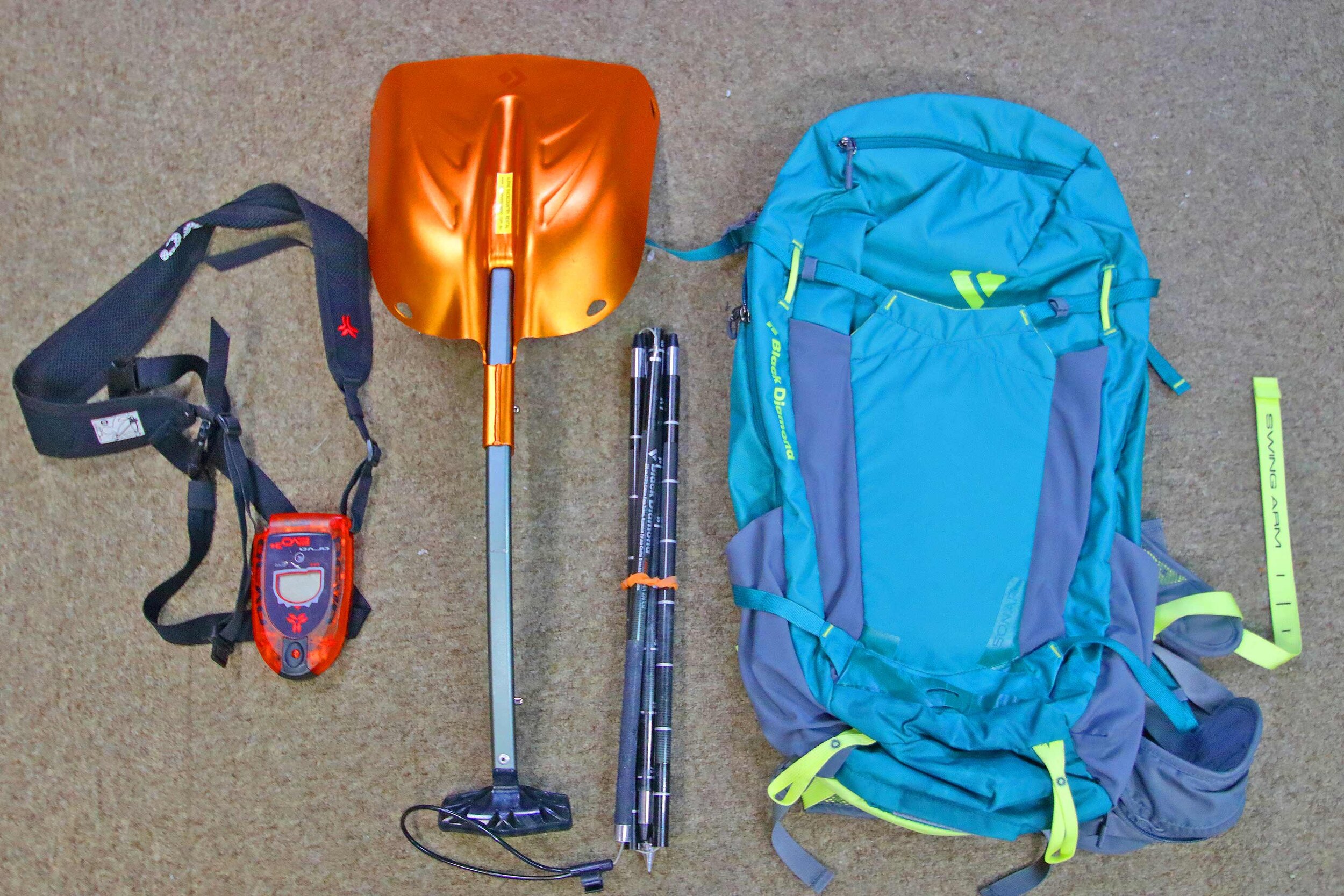  Full avalanche safety rental kit. 