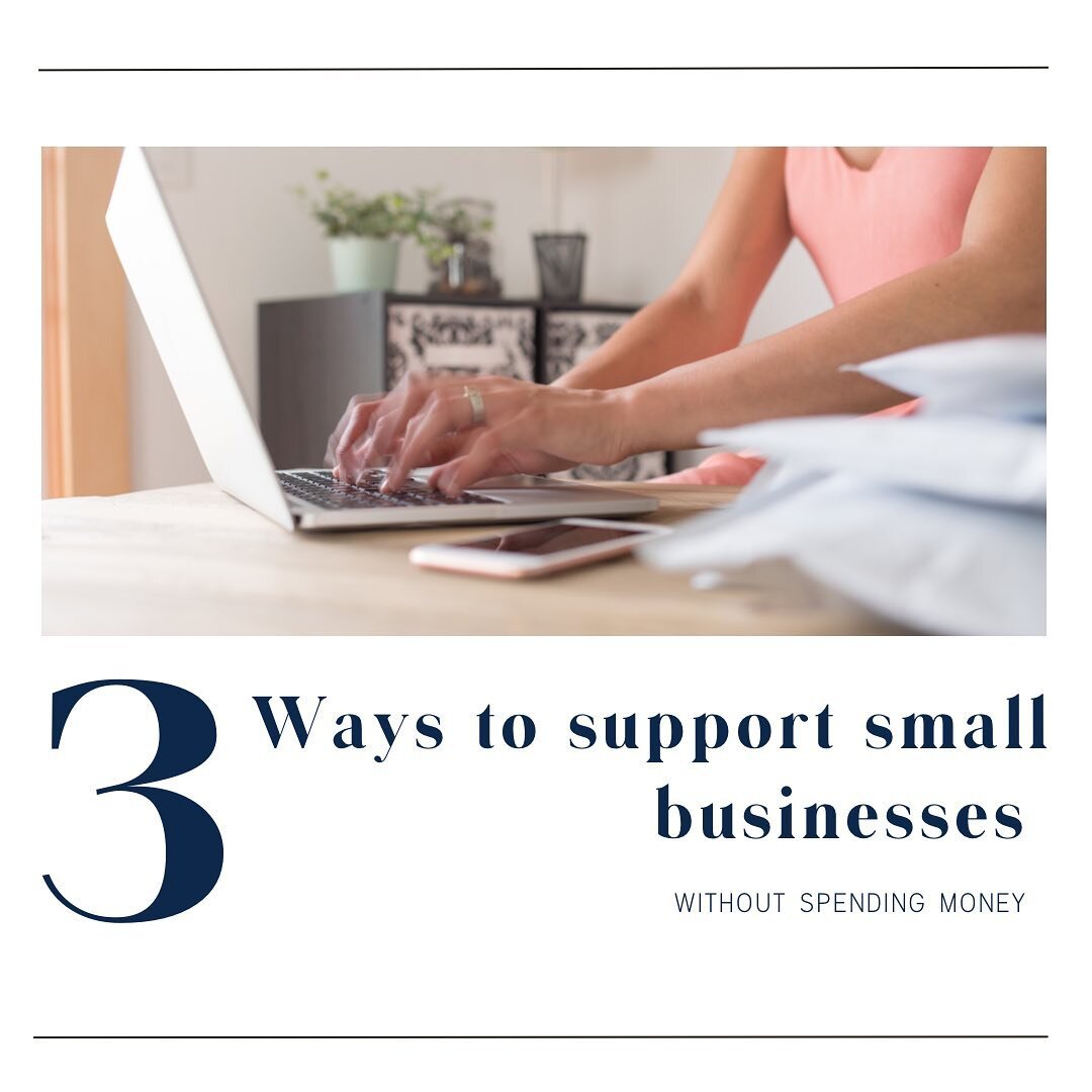 3 ways to support a local business!