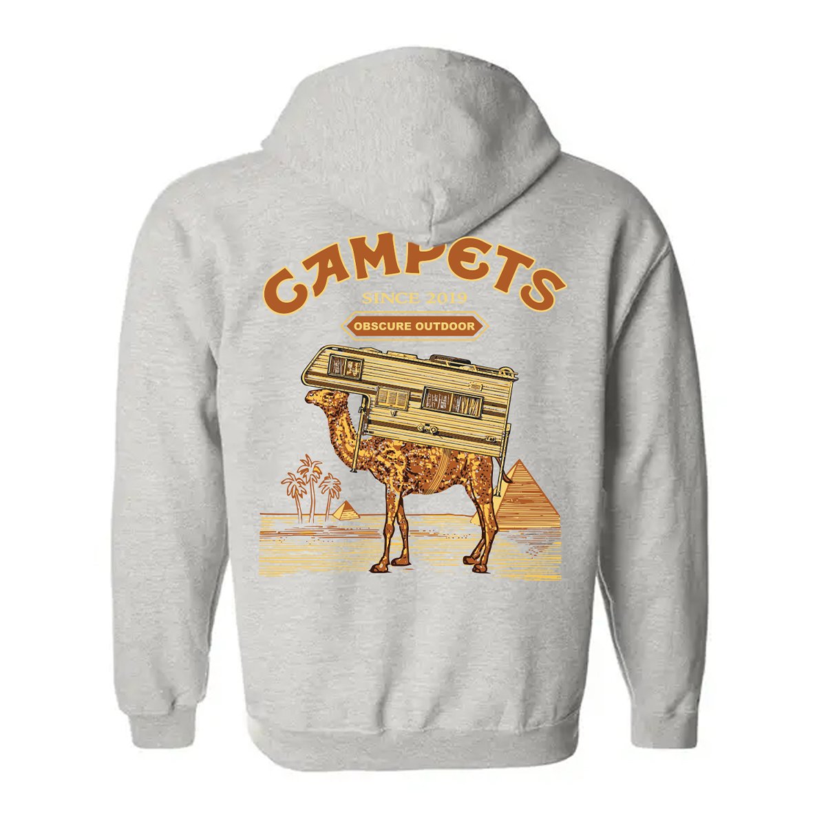 CamPet Camel Zip Hoodie Ash