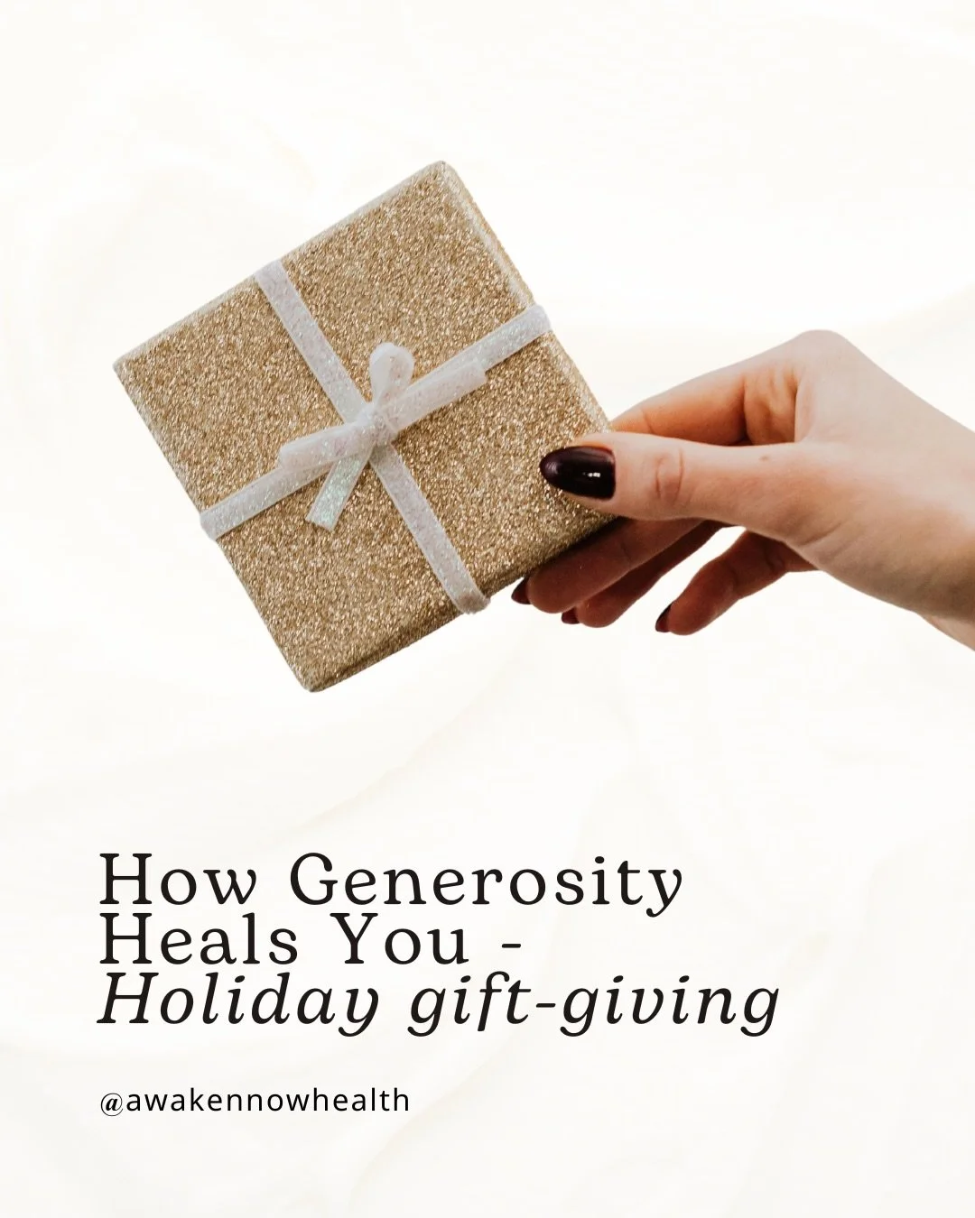 Giving offers more than just kindness, it&rsquo;s beneficial for your health. Generosity stimulates the vagus nerve, reducing inflammation and promoting heart health. 

When you give without expecting anything in return, oxytocin and dopamine levels 