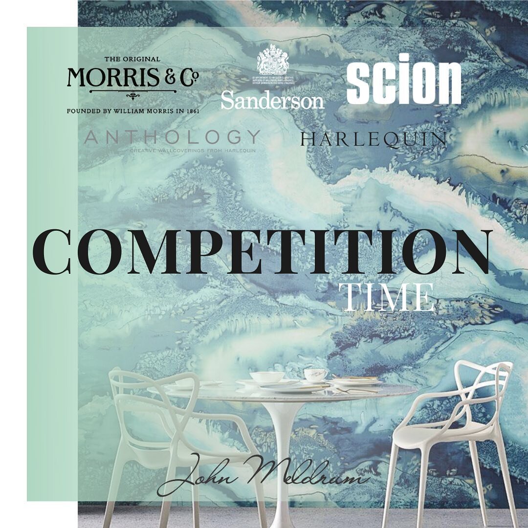 Competition time!🥂
&bull;
To celebrate the launch of our new Instagram account, we&rsquo;re giving you the chance to win your choice of wallpaper for a feature wall in your home, up to the value of &pound;250! 
&bull;
To enter, simply follow the ste
