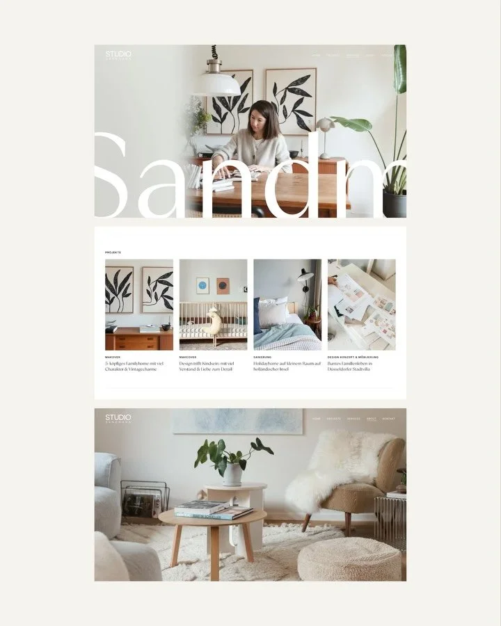 @studio.sandmann ist live &ndash; und ich durfte die Website gestalten ✨

Anne Sandmann ist pers&ouml;nliche Einrichtungsberaterin aus D&uuml;sseldorf und begleitet mit Studio Sandmann Menschen dabei, ihr Zuhause in ein liebevoll gestaltetes Family-H
