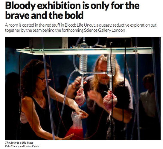 Blood Life Uncut featured in&nbsp;The New Scientist.