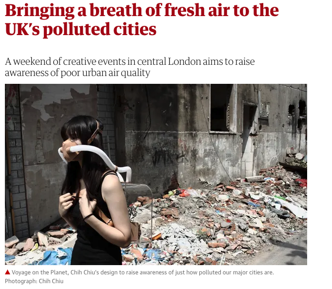 Space to Breathe, featured in the Guardian