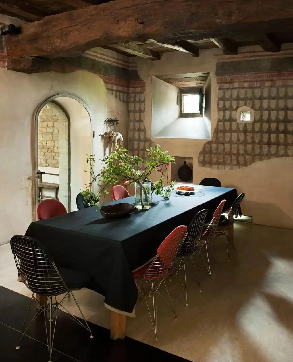 Where history and design share the same table...⁠
⁠
The Dining Room at Torre di Sopra blends centuries of art and architecture with timeless modern design.⁠
⁠
Beneath the Vaio frescoes, where it&rsquo;s said Dante once dined, sit the vintage DKR-2 ch