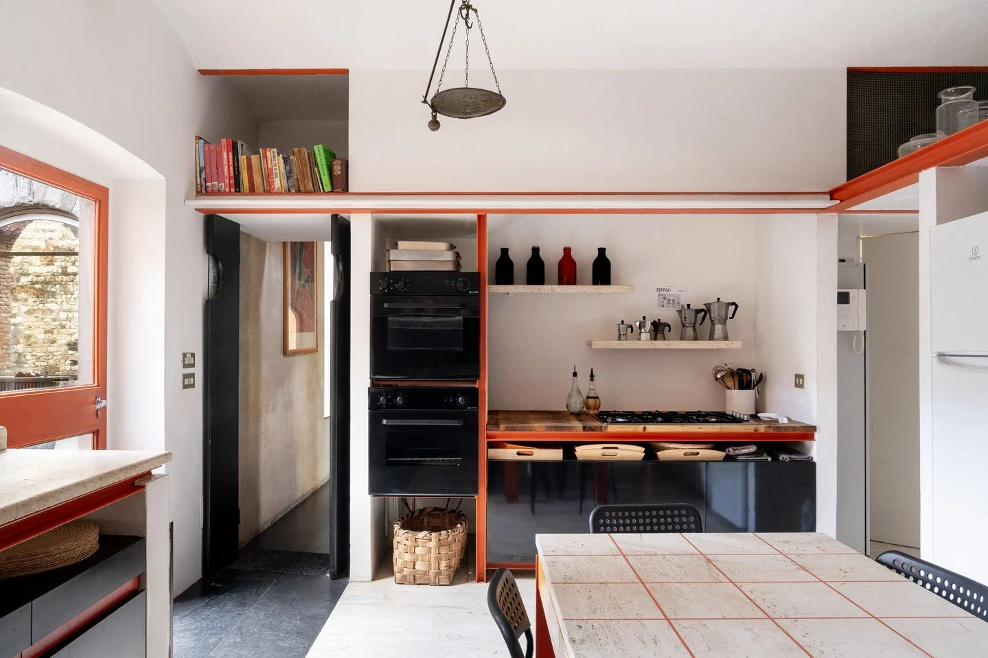 The quiet heart of the house. ⁠
⁠
Our kitchen at Torre di Sopra is where mornings begin slowly, conversations start over coffee, and holiday rituals take shape.⁠
⁠
In one corner, a few moka pots wait patiently, a small detail that tells you everythin