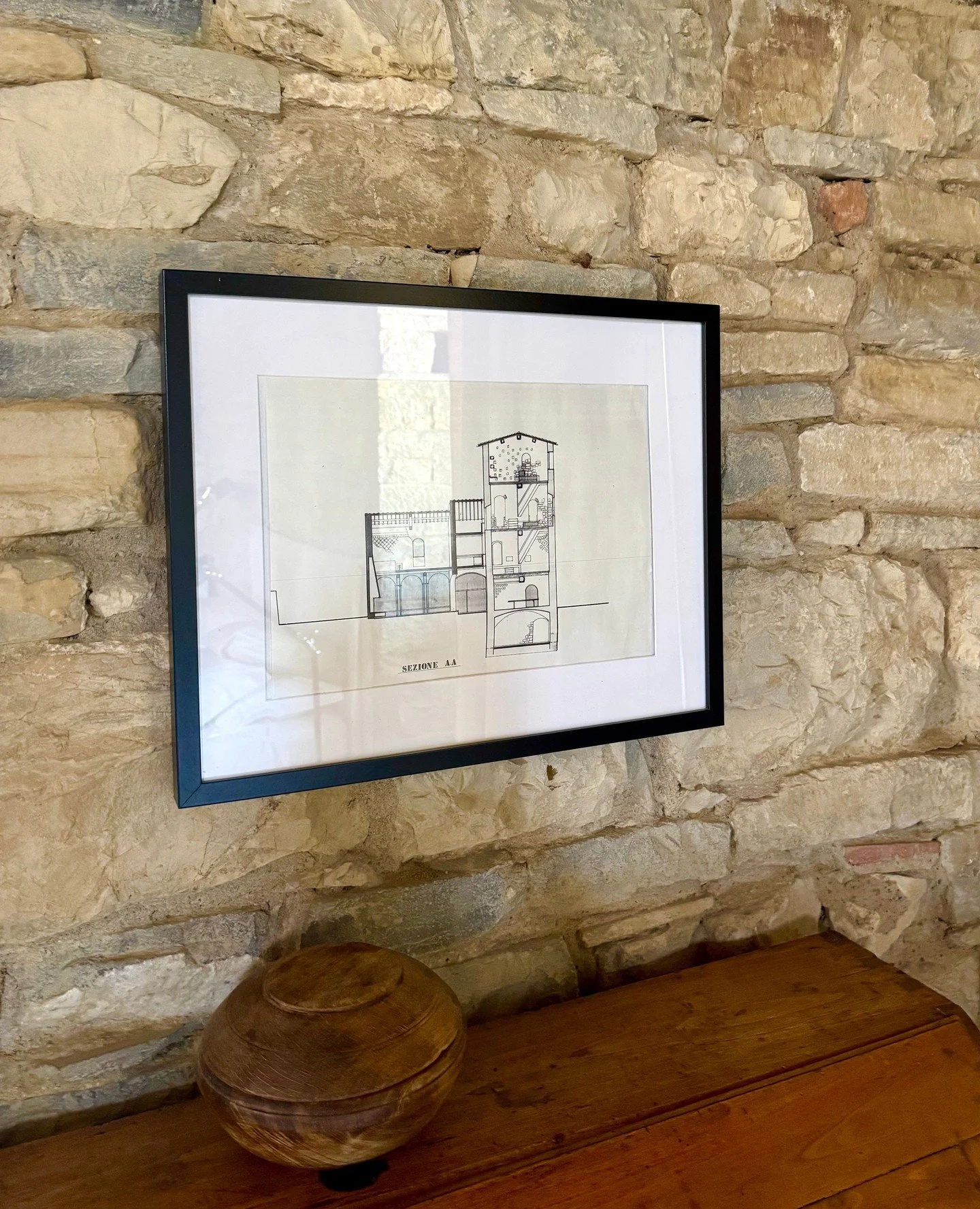 Cut through stone, memory, and time. ⁠
⁠
This architectural section reveals the soul of Torre di Sopra: layers of history rising vertically, where medieval structure meets thoughtful contemporary intervention. From the preserved frescoed walls to the