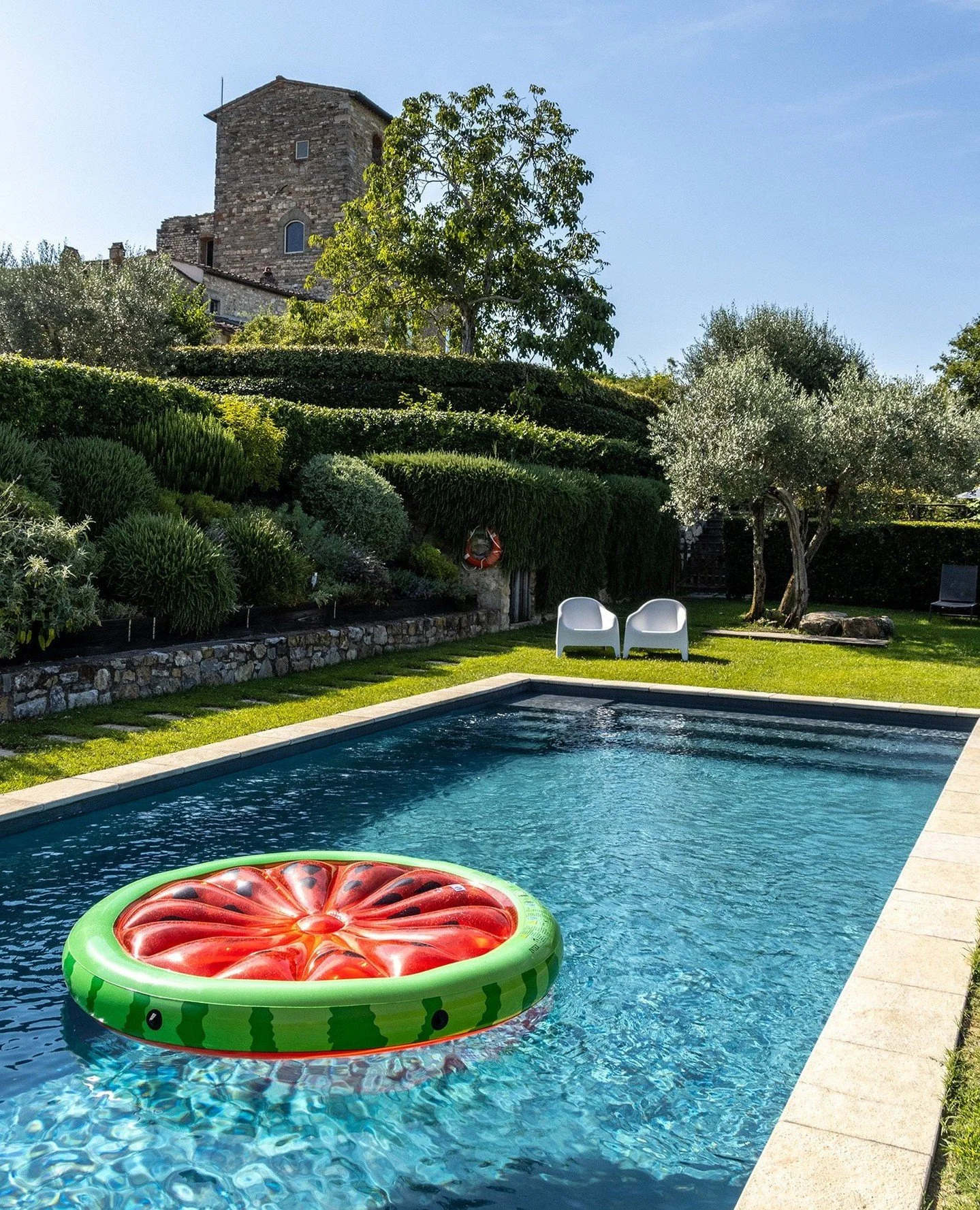 Counting down to the first swim of the season.⁠
⁠
The water still rests quietly, but the days are growing longer, the light softer, the air warmer, each moment bringing us closer to that first, refreshing dip under the Tuscan sky.⁠
⁠
A simple ritual,