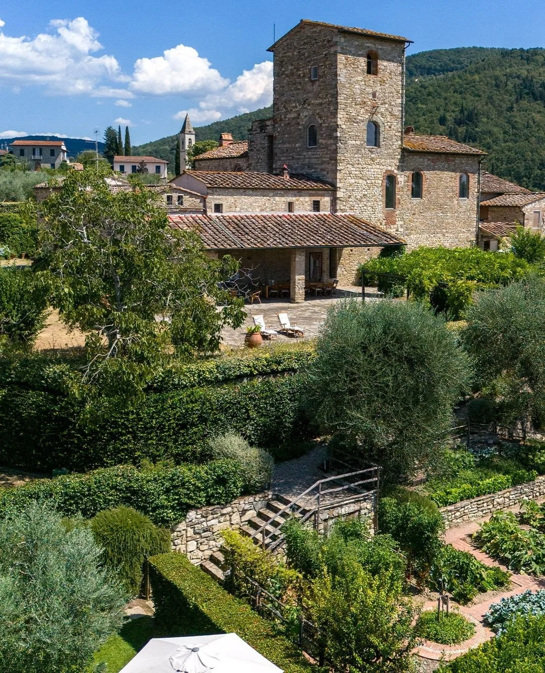 A swim in the pool, the scent of the garden in the afternoon air, and the luxury of having nowhere else to be.⁠
⁠
At Torre di Sopra, the most beautiful moments are often the simplest ones. ⁠
⁠
#TorreDiSopra #PoolAndGarden #TuscanEscape #DesignResort 