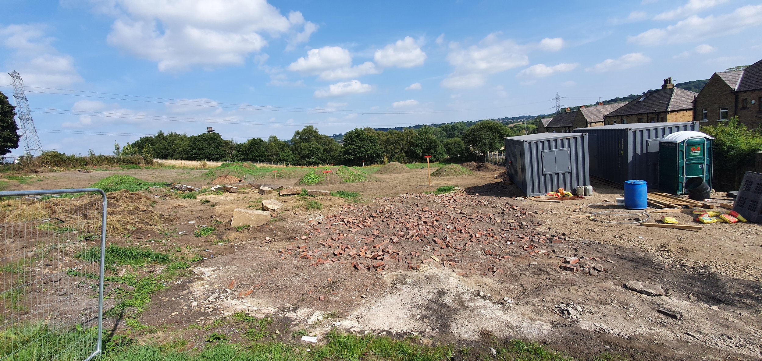 September 16th - Site Office and canteen arrive on Site