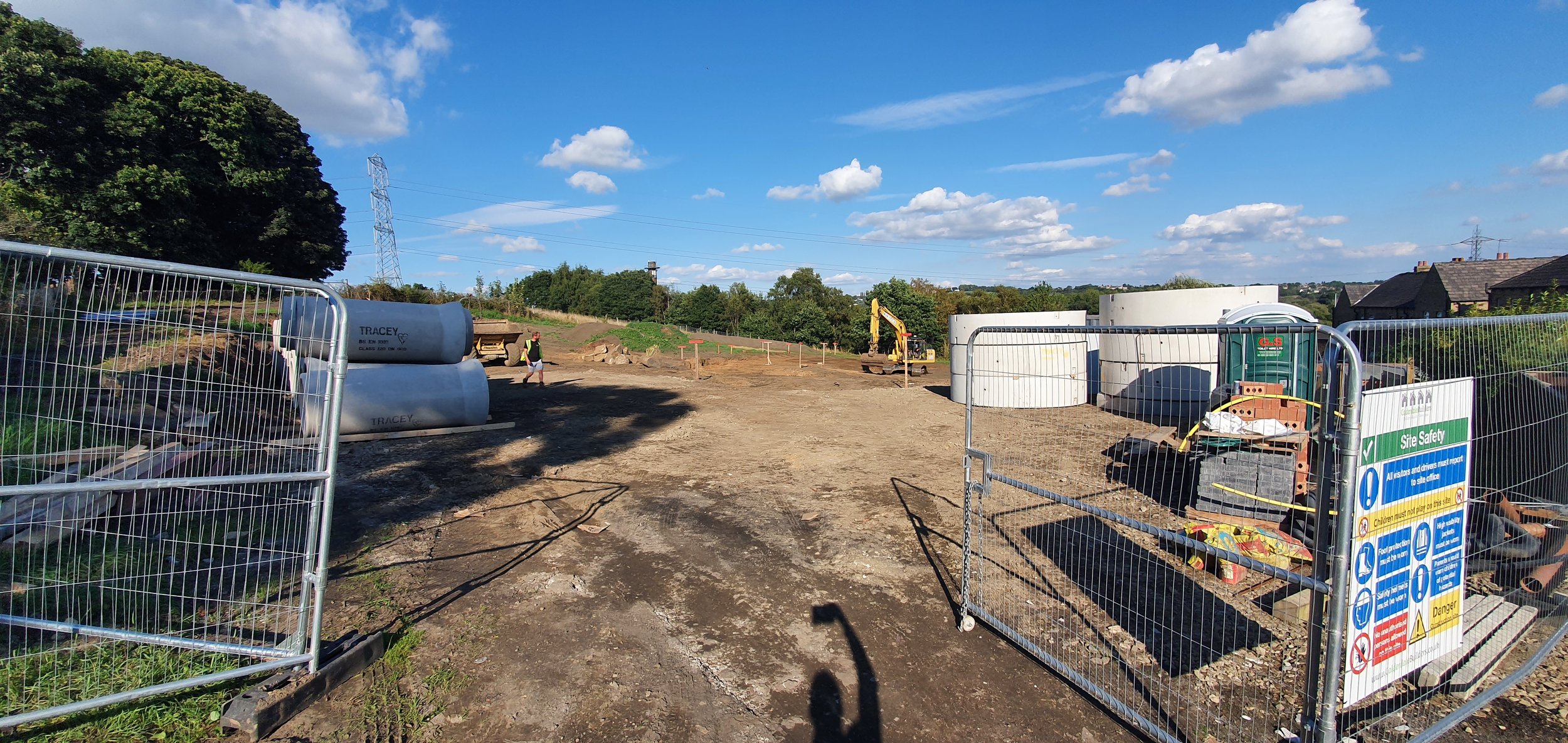 16th Sept - Some drainage on site