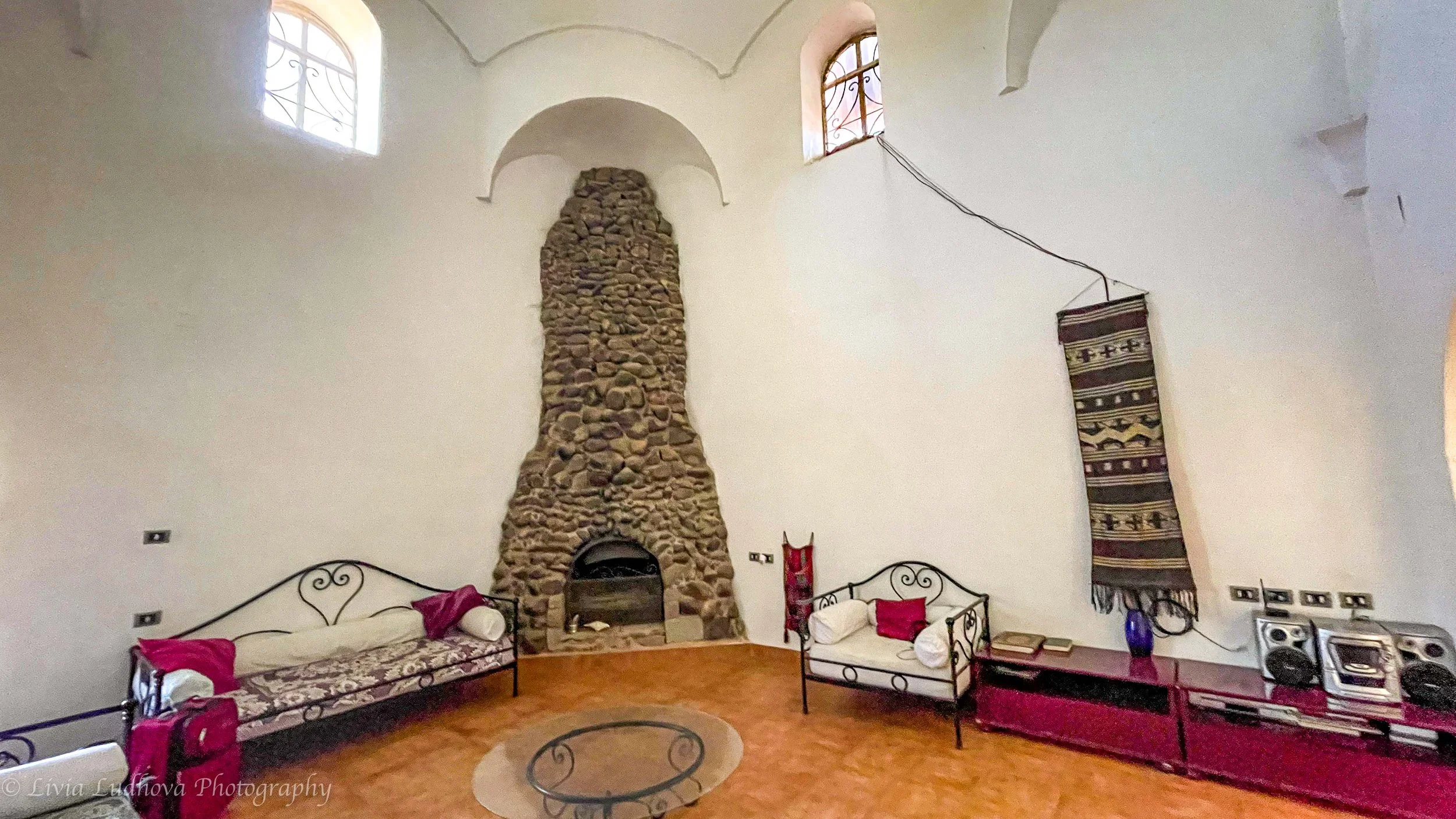 Interior of the hotel.