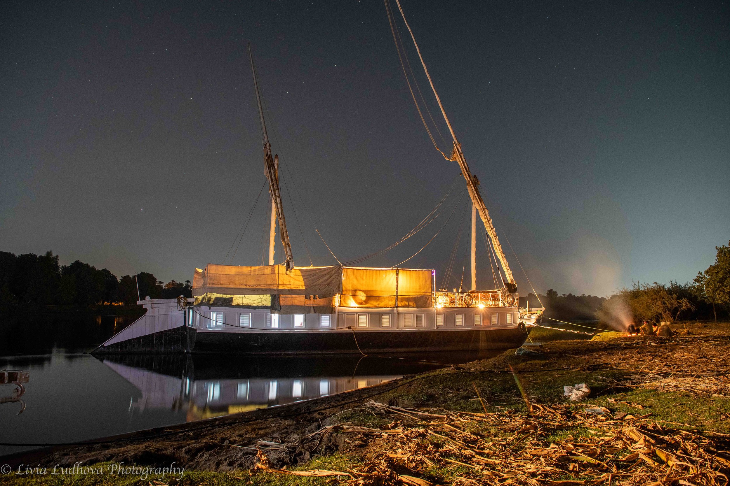 And the last night moored at a traquill beach.