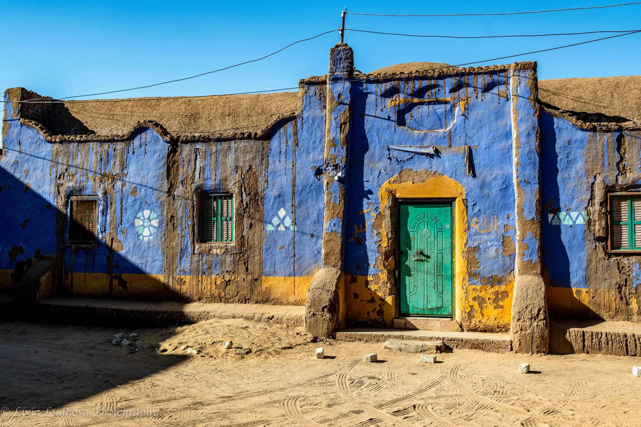 Colourful Nubian house.