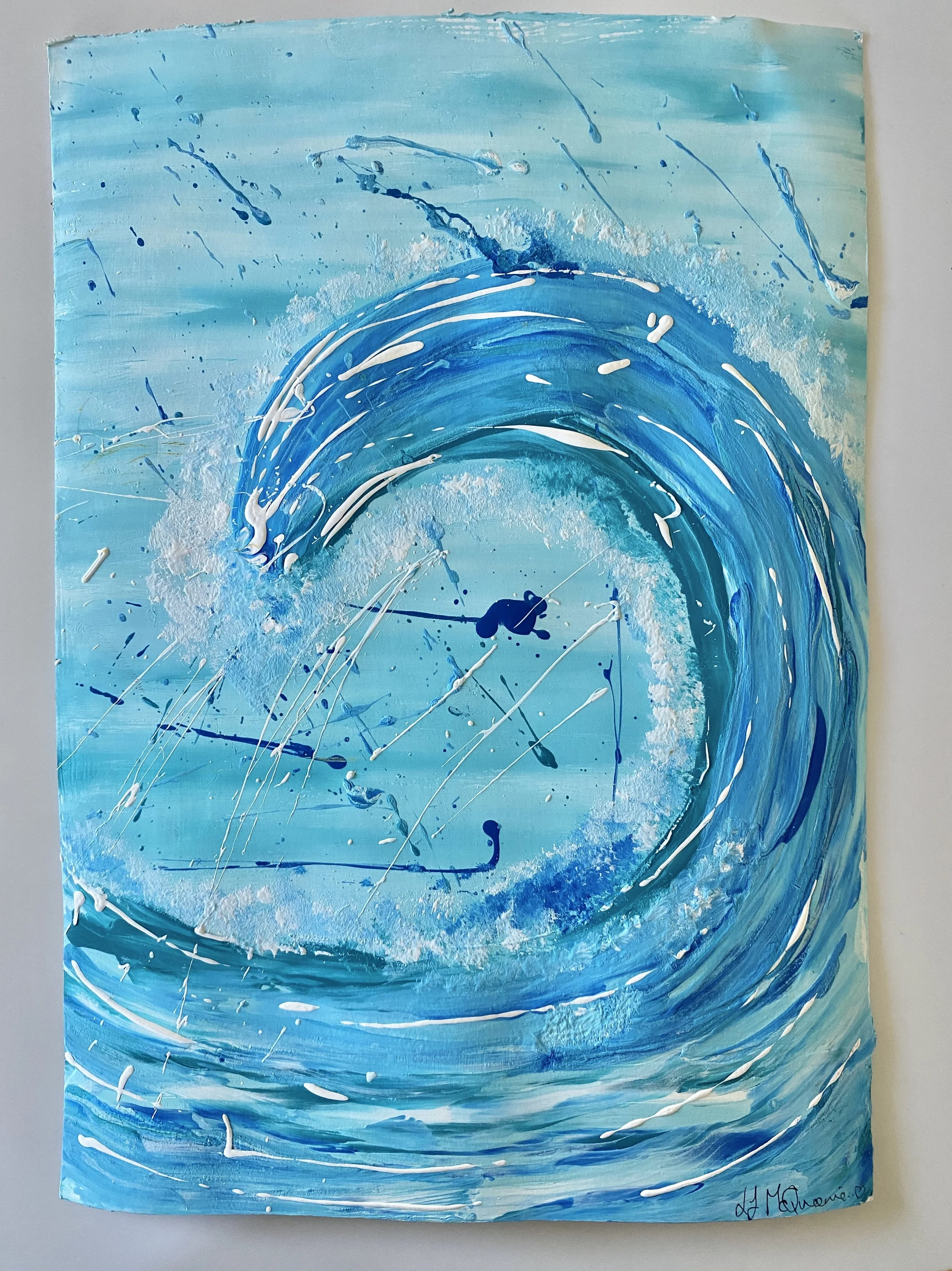 Seawave Acrylic Ocean Wave Painting