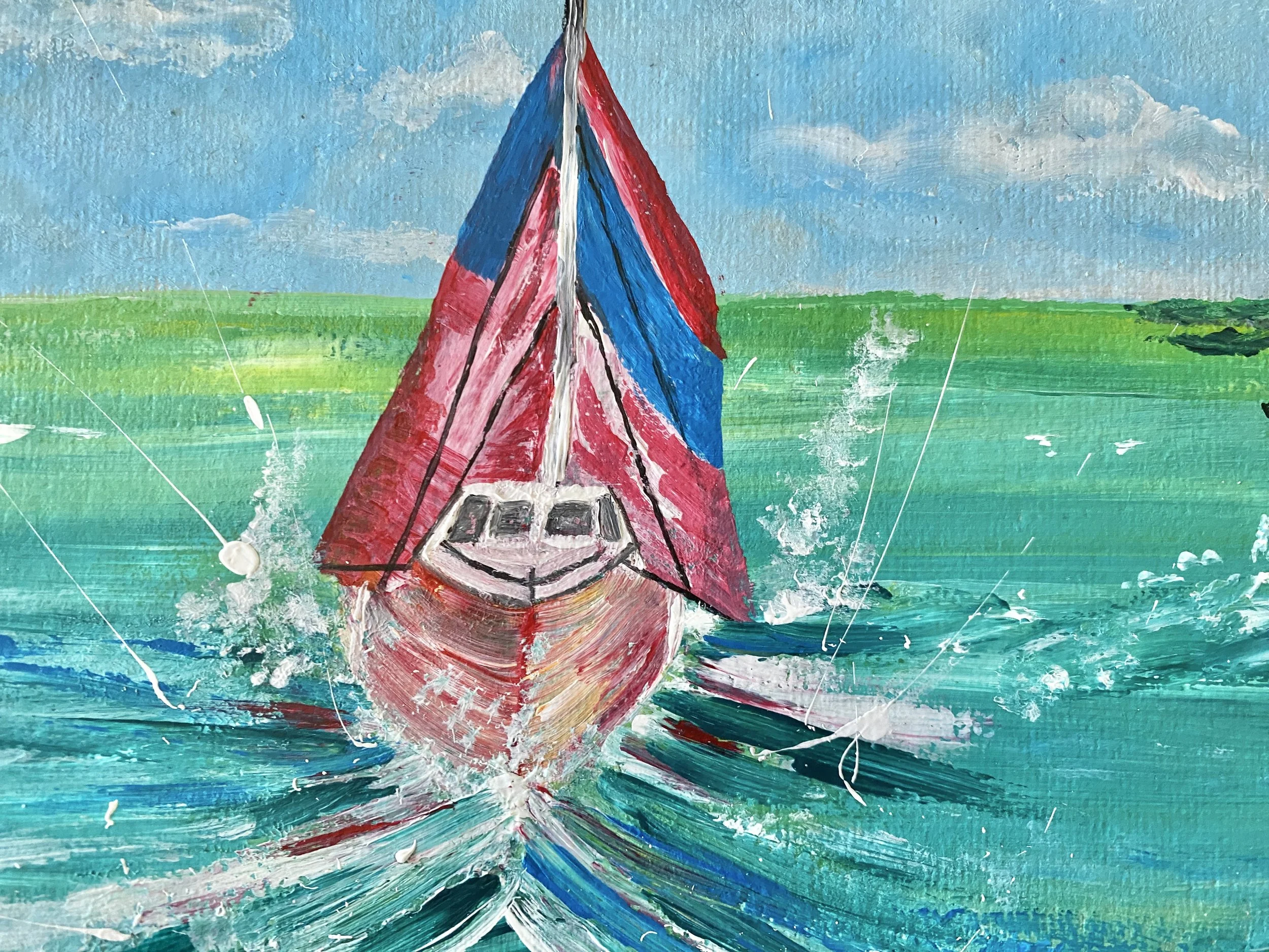 Seascape Sail Boat Painting - West Coast of Scotland