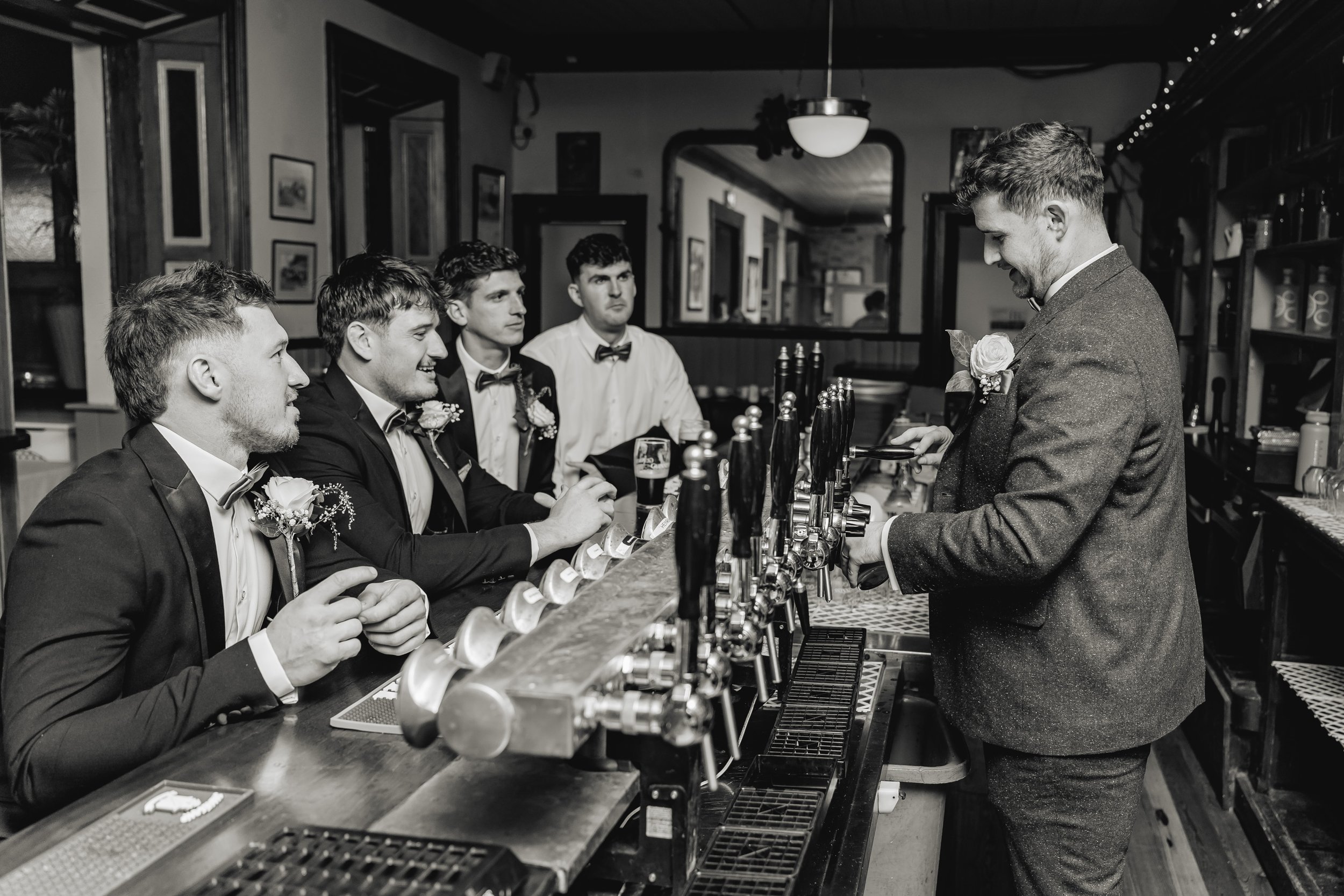 Why The Old Bar Sets The Tone For Your Wedding Day At Poulaphouca House &amp; Falls