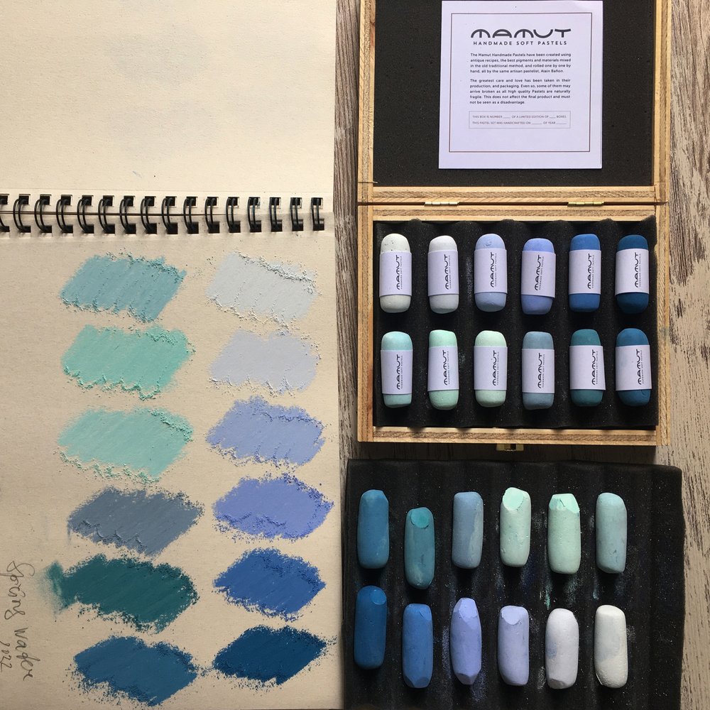 Mamut Handmade Soft Pastel Set Nº11, Soft Pastels for Artists. 14 Selected  Soft Pastel Colours. 