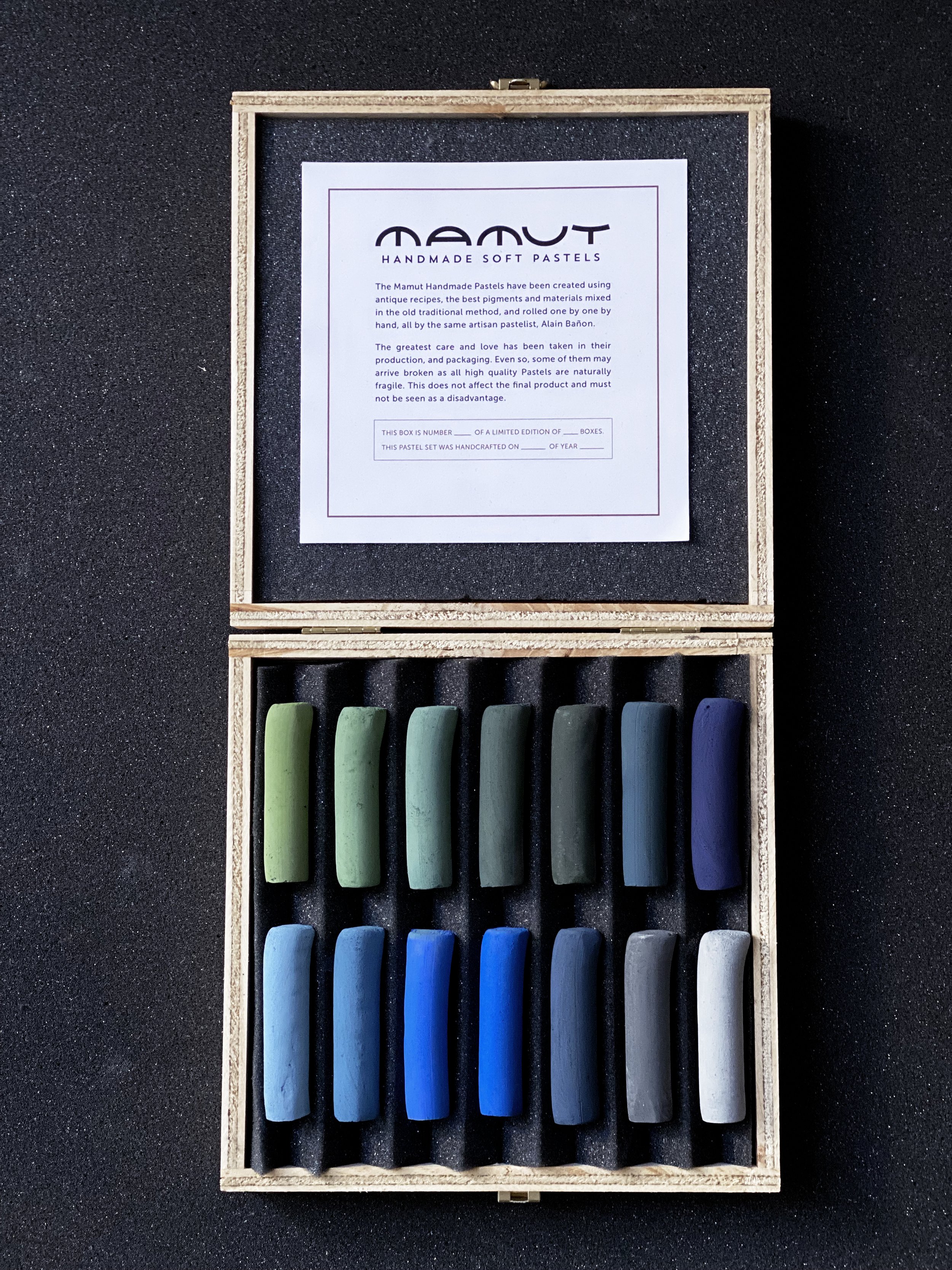 Sets of 14 Big Mamut Soft Pastels — Mamut soft pastel sets, a selection of  handmade soft pastels by Mamut Pastels — MAMUT Handmade Soft Pastels