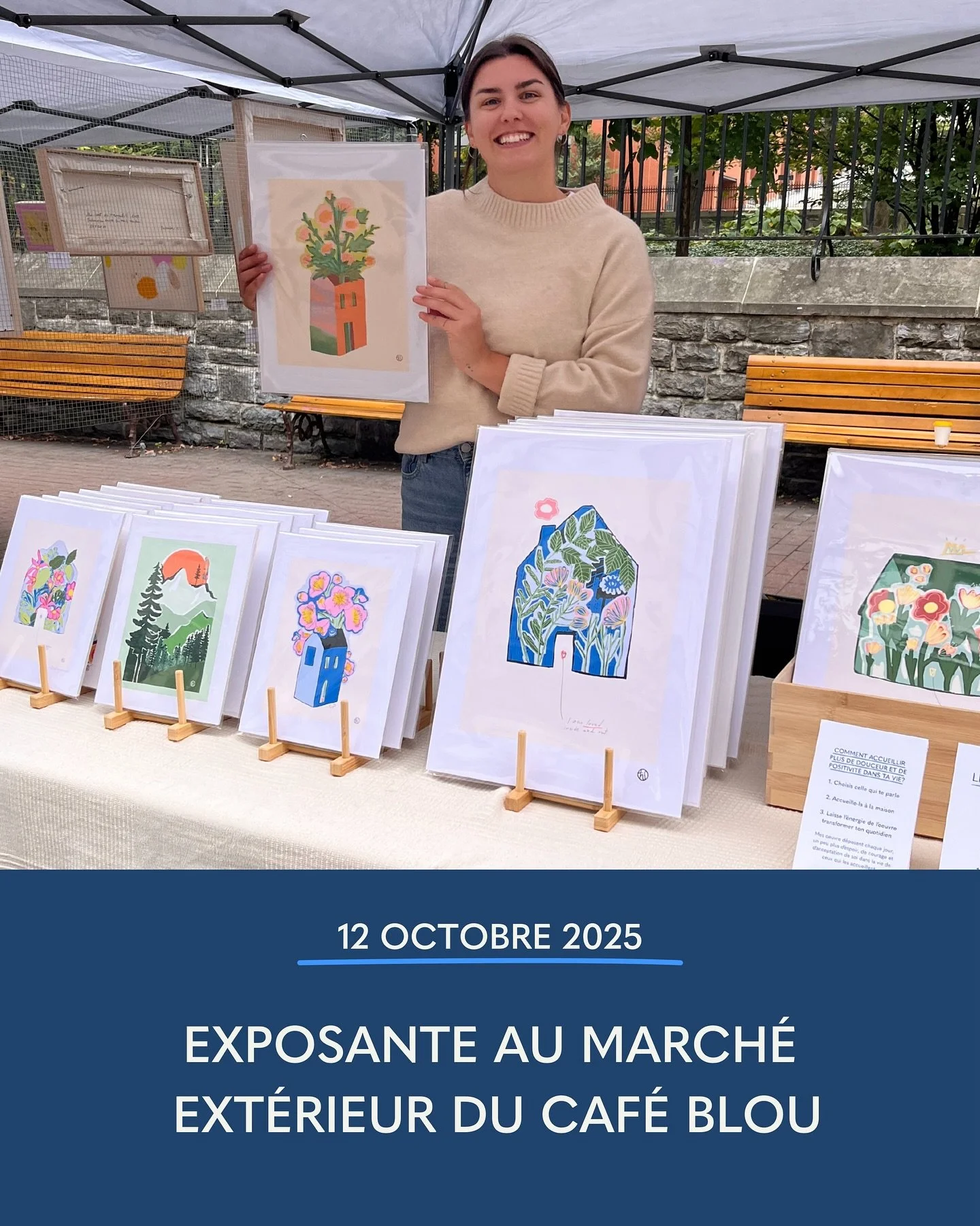 C’est demain! 🙋🏻‍♀️🙌🏻☕️
🌷 Tu es de la Rive-Sud de Québec et tu aimerais t’offrir une de mes impressions sur papier? Bonne nouvelle! 👇🏻💛
Je serai à Saint-Romuald demain de 10h à 14h au 2560 chemin du Fleu