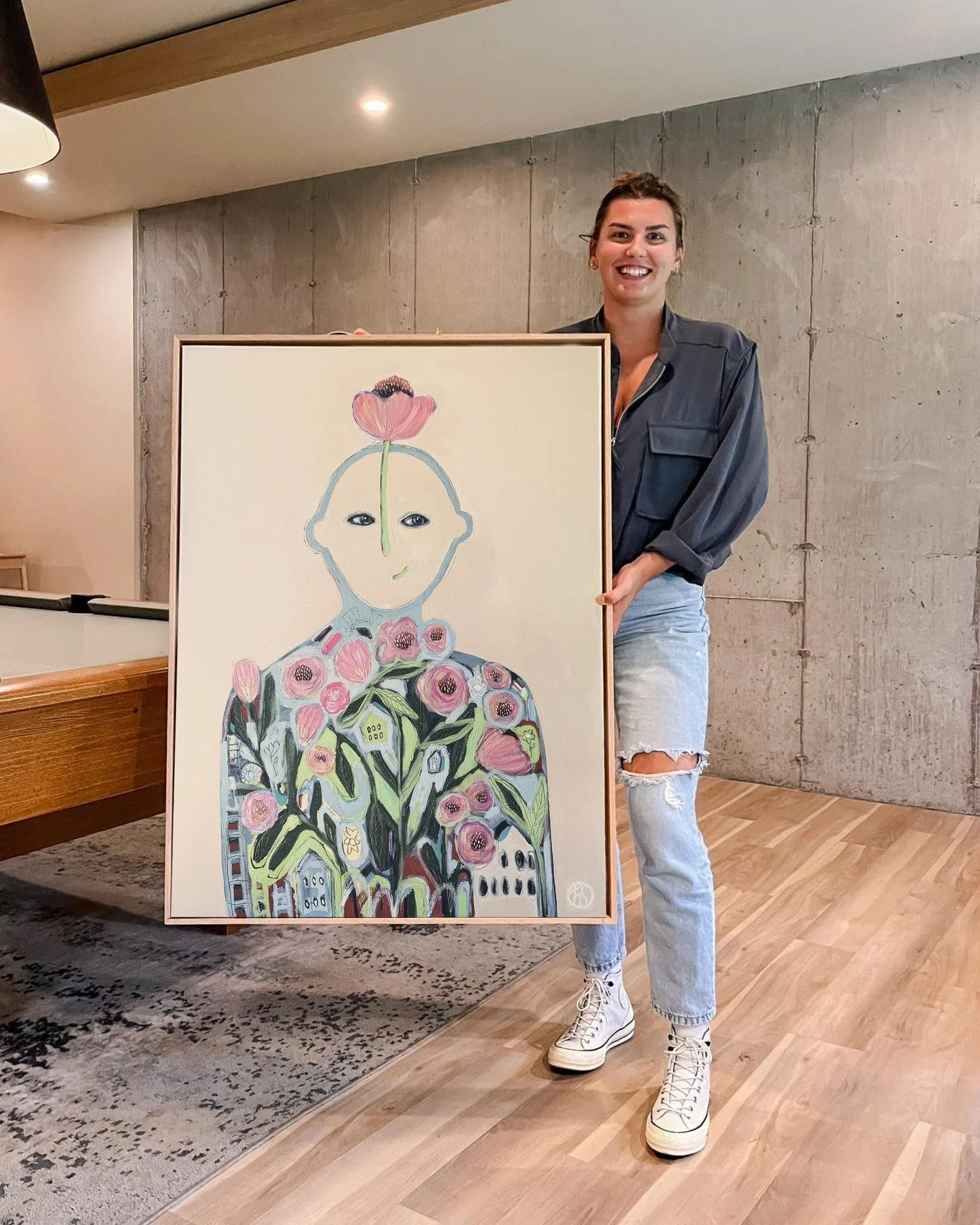 Nouveaut&eacute; (un original sur toile) 🌿

Un rappel visuel pour t&rsquo;aider &agrave; te souvenir :
tu as d&eacute;j&agrave; tout en toi pour fleurir.
Chaque jour, un pas.
Chaque pas, une victoire.
Chaque victoire, une fleur qui s&rsquo;ouvre. 🌸