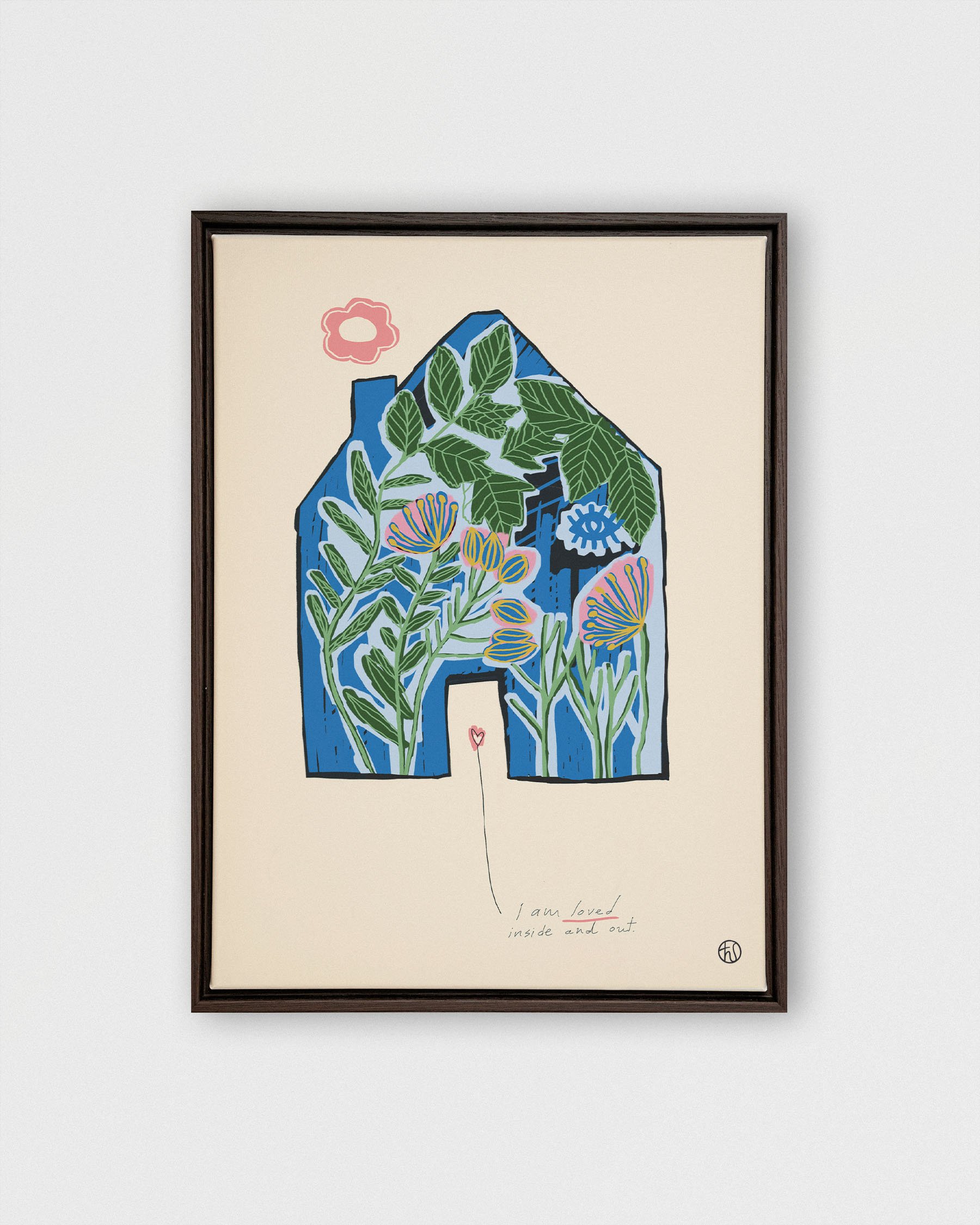 Loved inside and out_impression sur toile_cadre bois espresso.jpg