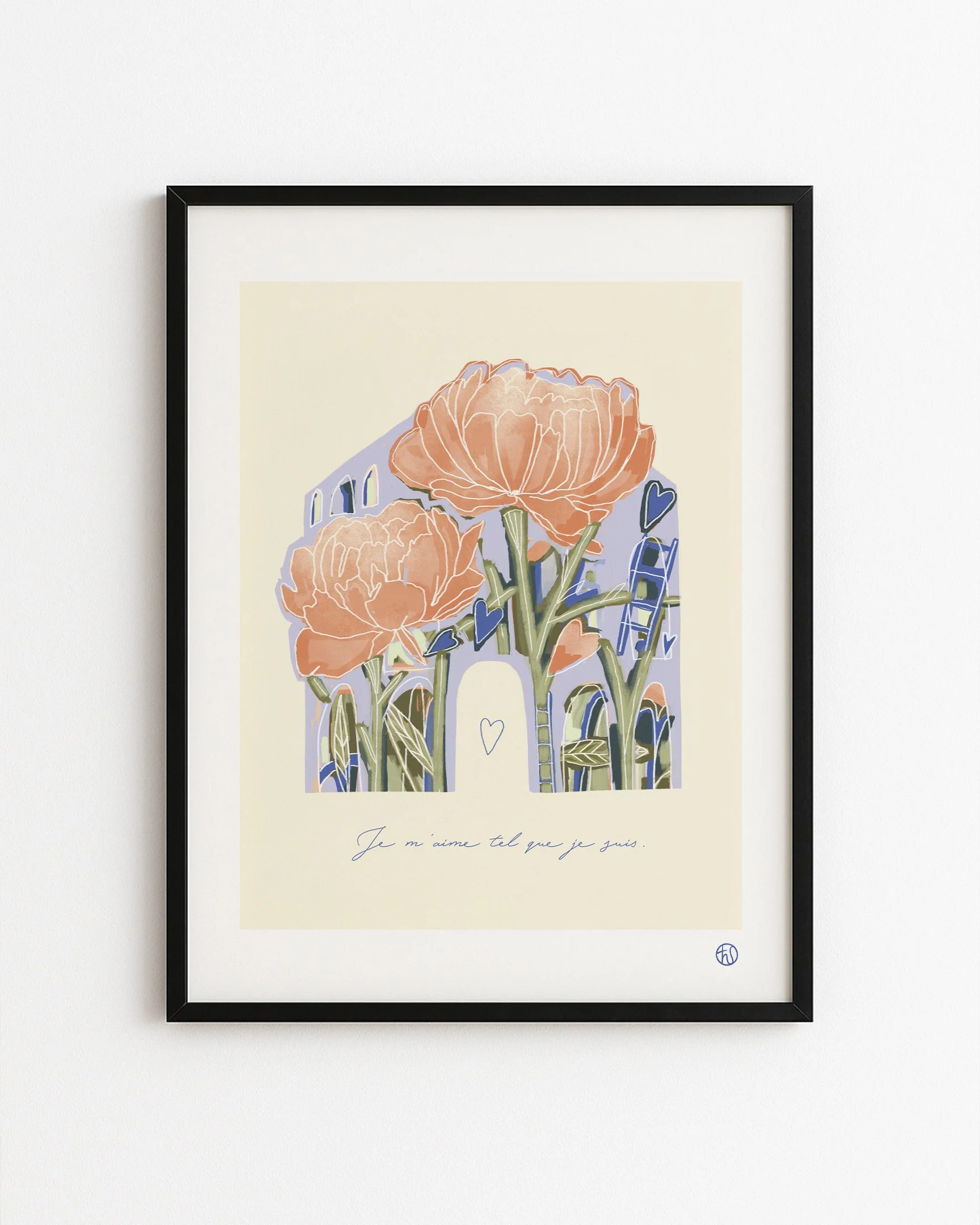 Impression sur papier_Je m'aime tel que je suis_Audrey Lacroix_papier cadre noir.jpg