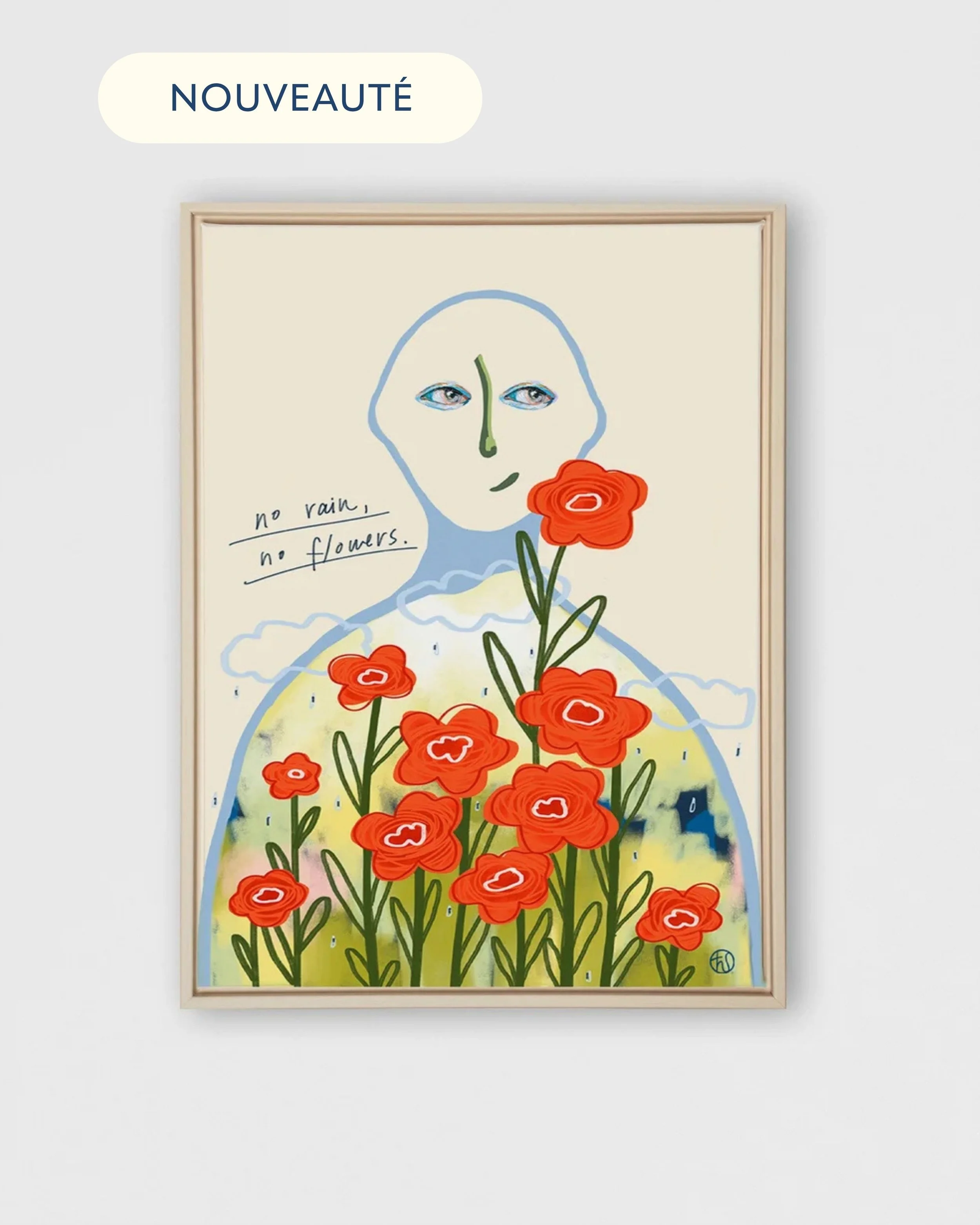 «No rain, no flowers»
