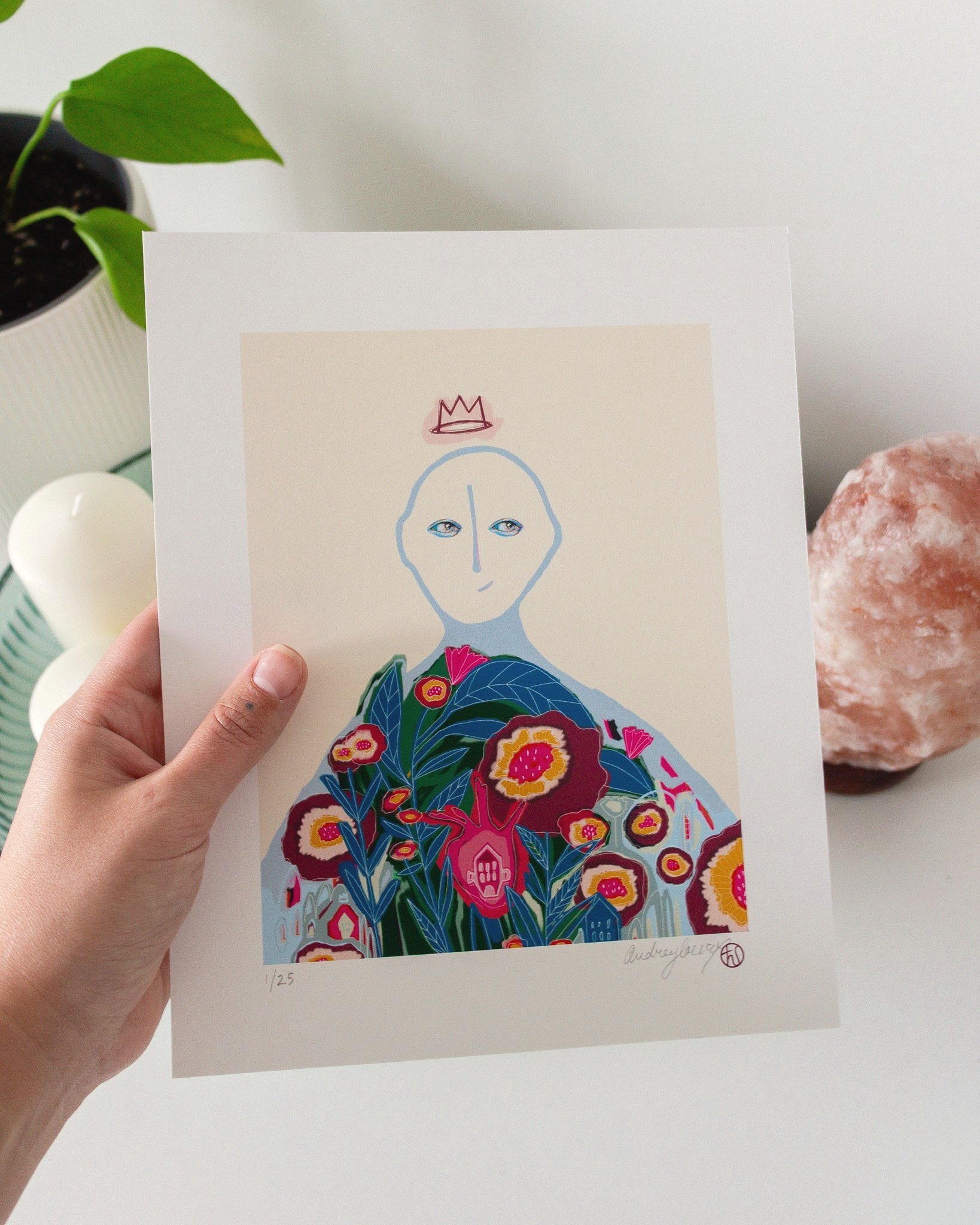 Récolter l'abondance est une impression sur papier par l'artiste Audrey Lacroix