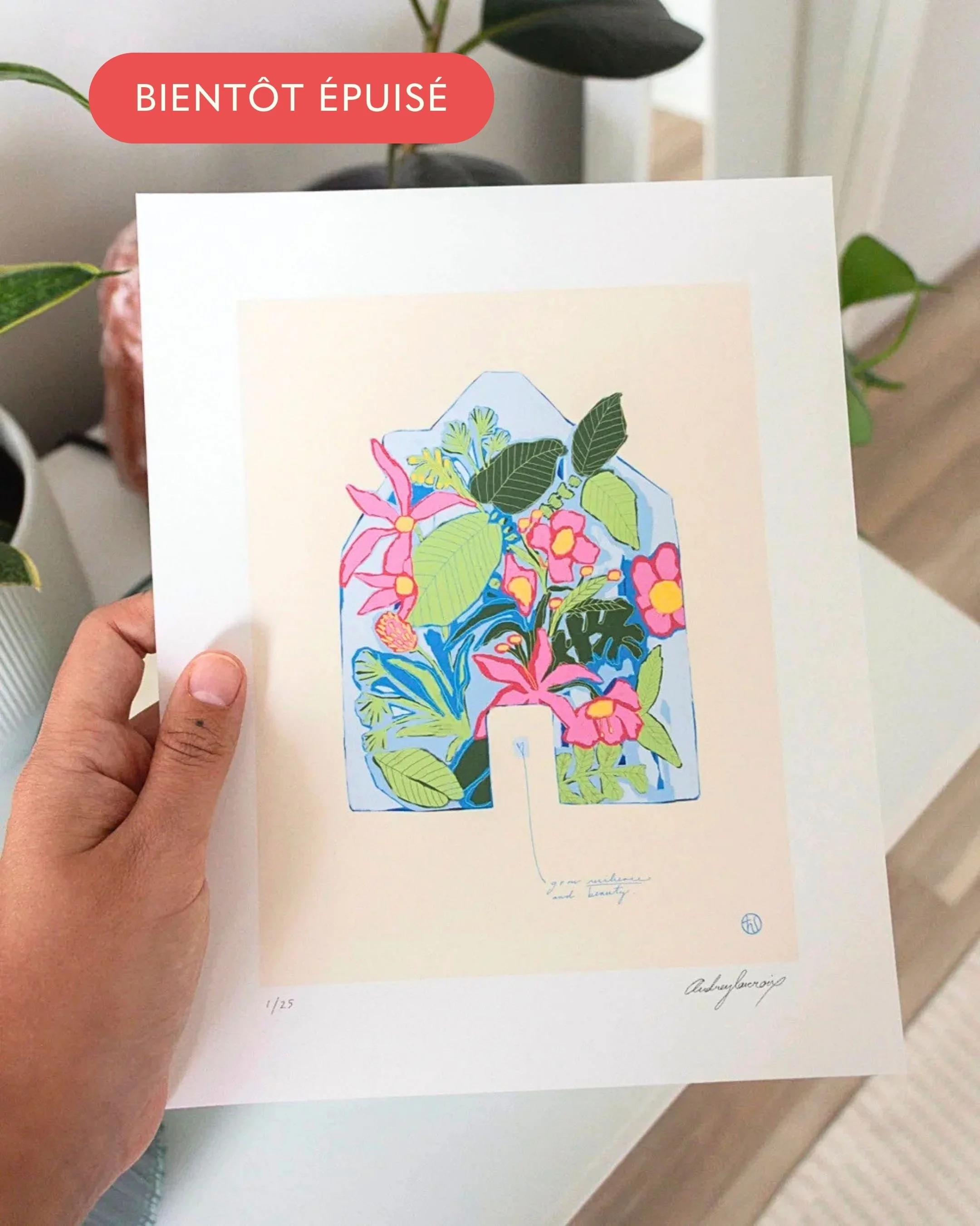 «Grow resilience and beauty»                                                                                                                                   Édition limitée