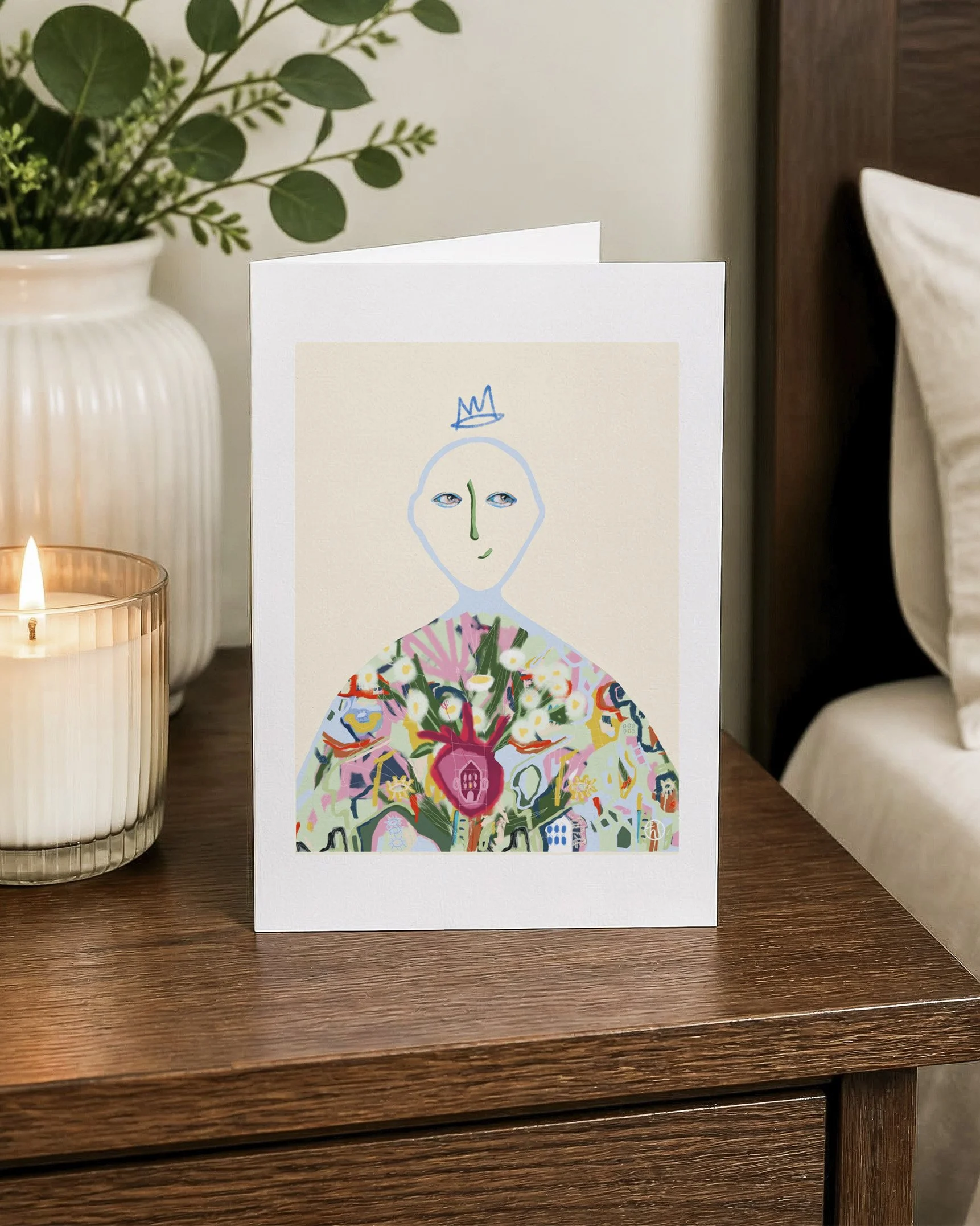 Carte souhaits_atiste québécoise_Audrey LAcroix_Reine de fleurs.jpg