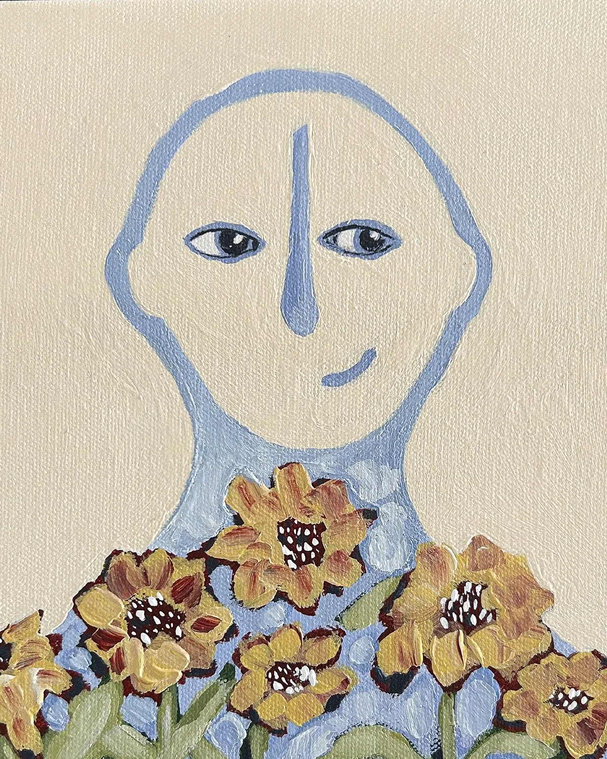 Je mérite la douceur_original sur toile_détails 1.jpg