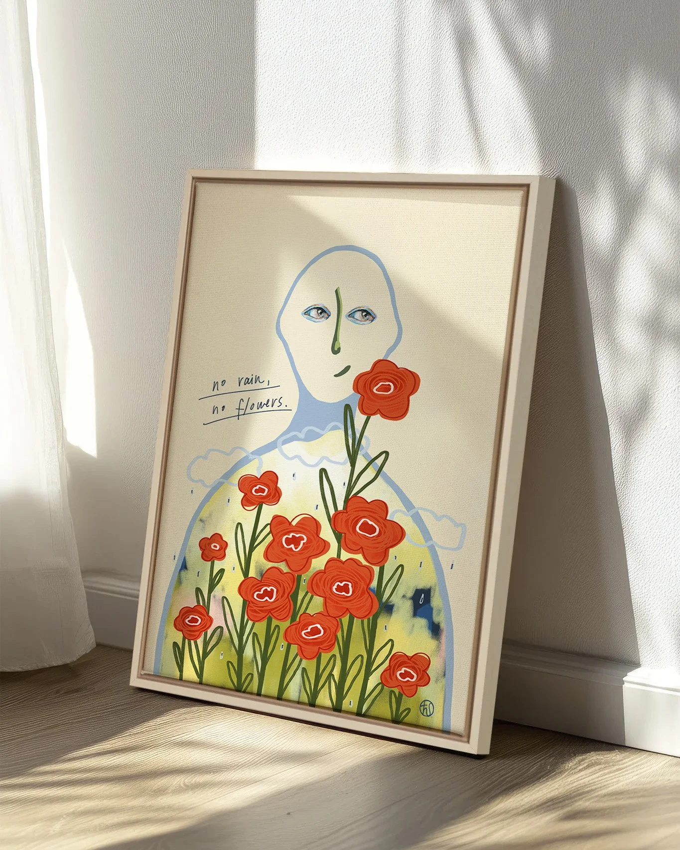 No rain no flowers_impression toile Audrey Lacroix_ décor.jpg