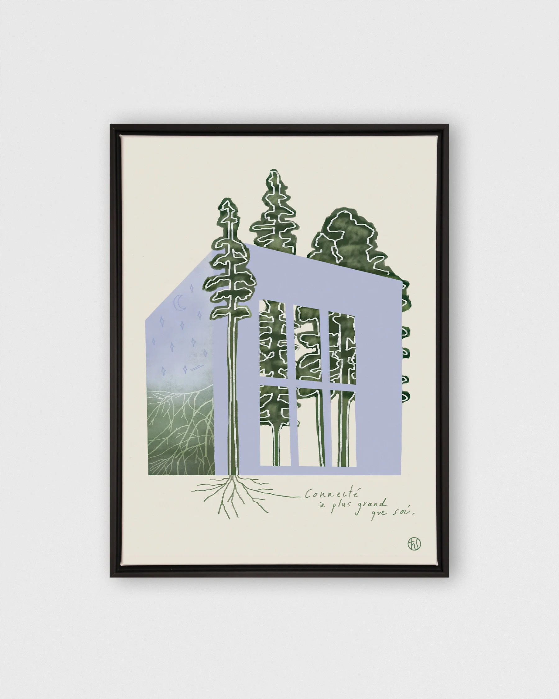 Connecté à plus grand_impression sur toile_Cadre noir.jpg