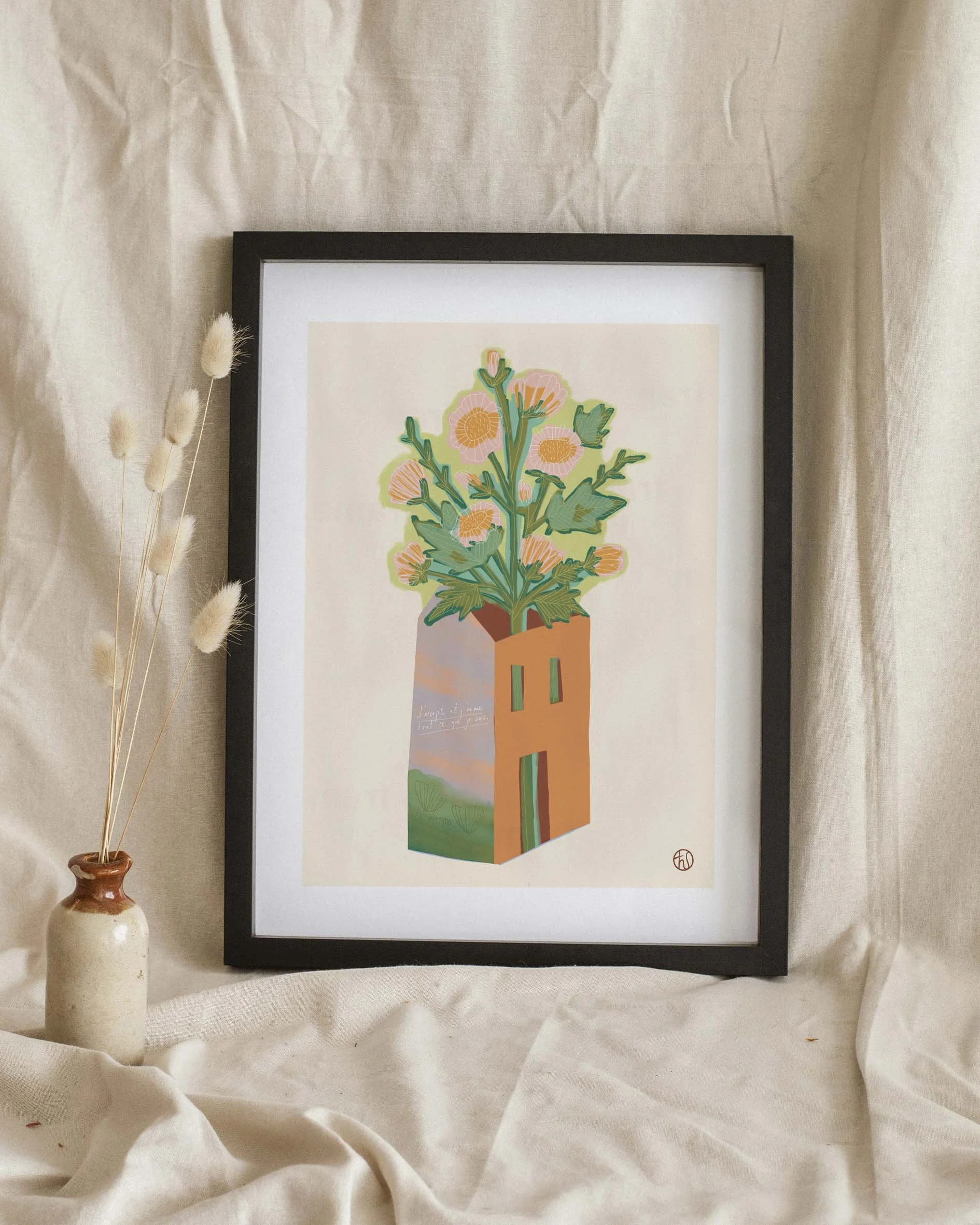 j'accepte tout ce que je suis_impression sur papier_décor avec cadre.jpg
