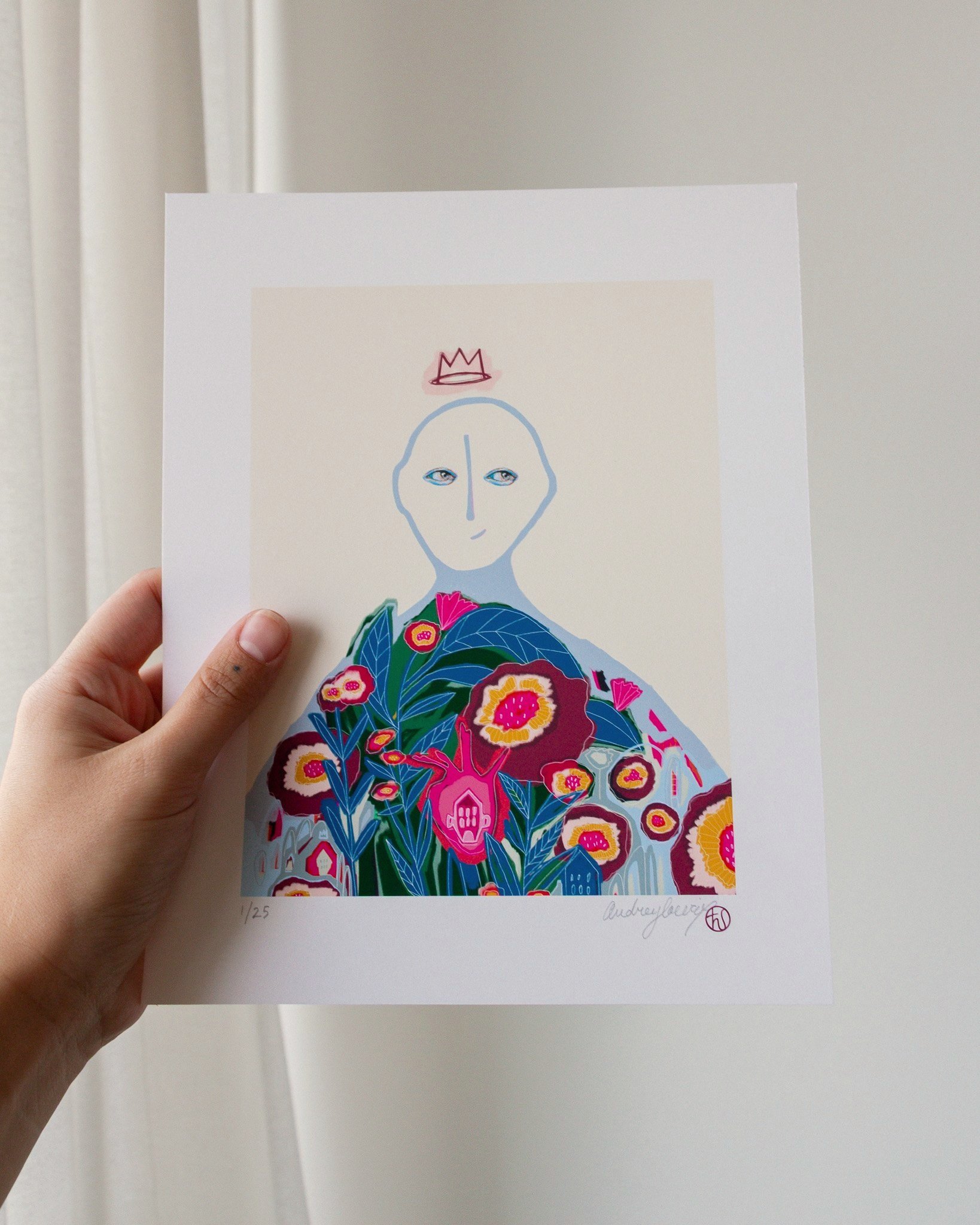Récolter l'abondance est une impression sur papier par l'artiste Audrey Lacroix