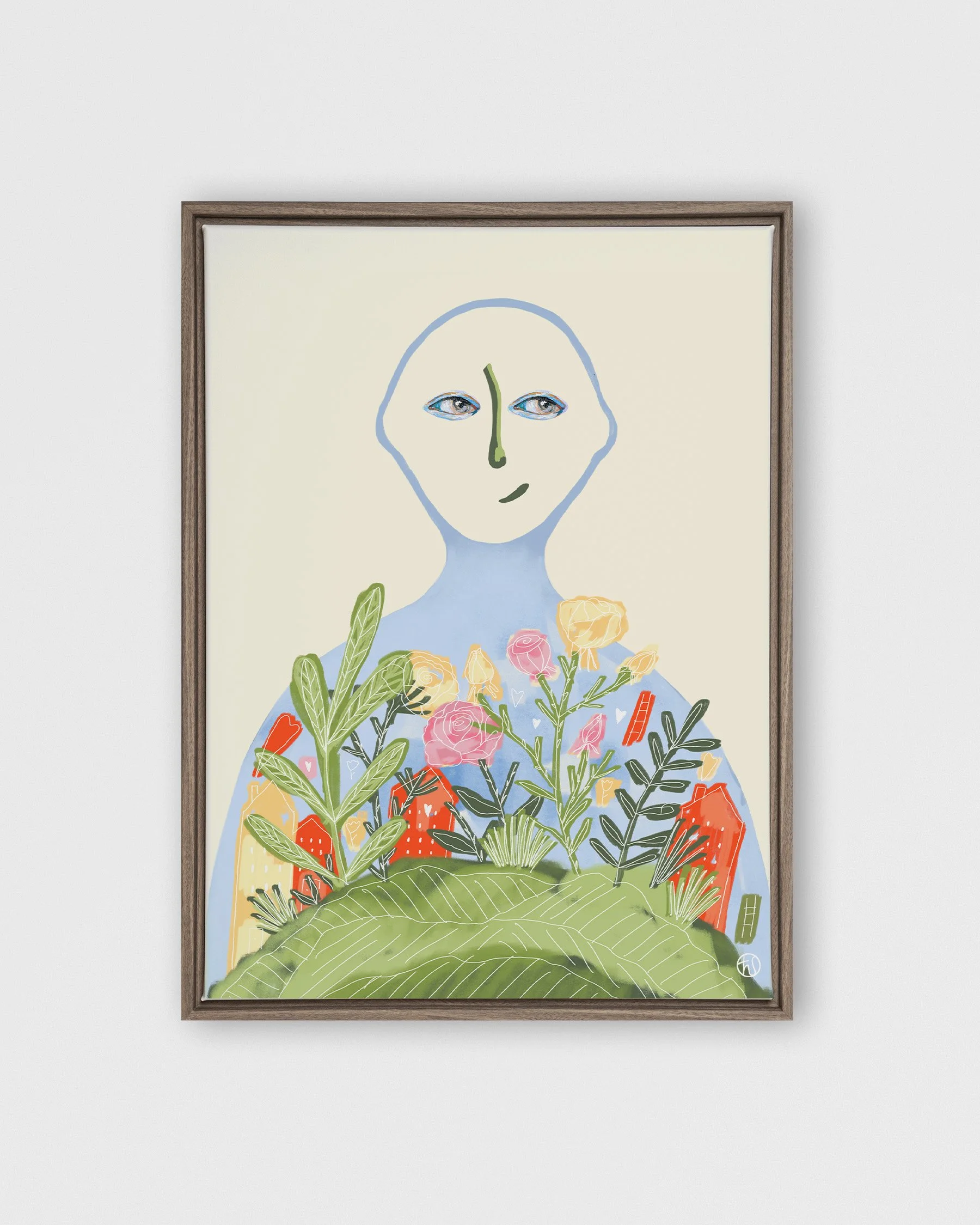 Laisse le temps faire le reste_impression toile mockup_Audrey Lacroix_cadre bois foncé.jpg