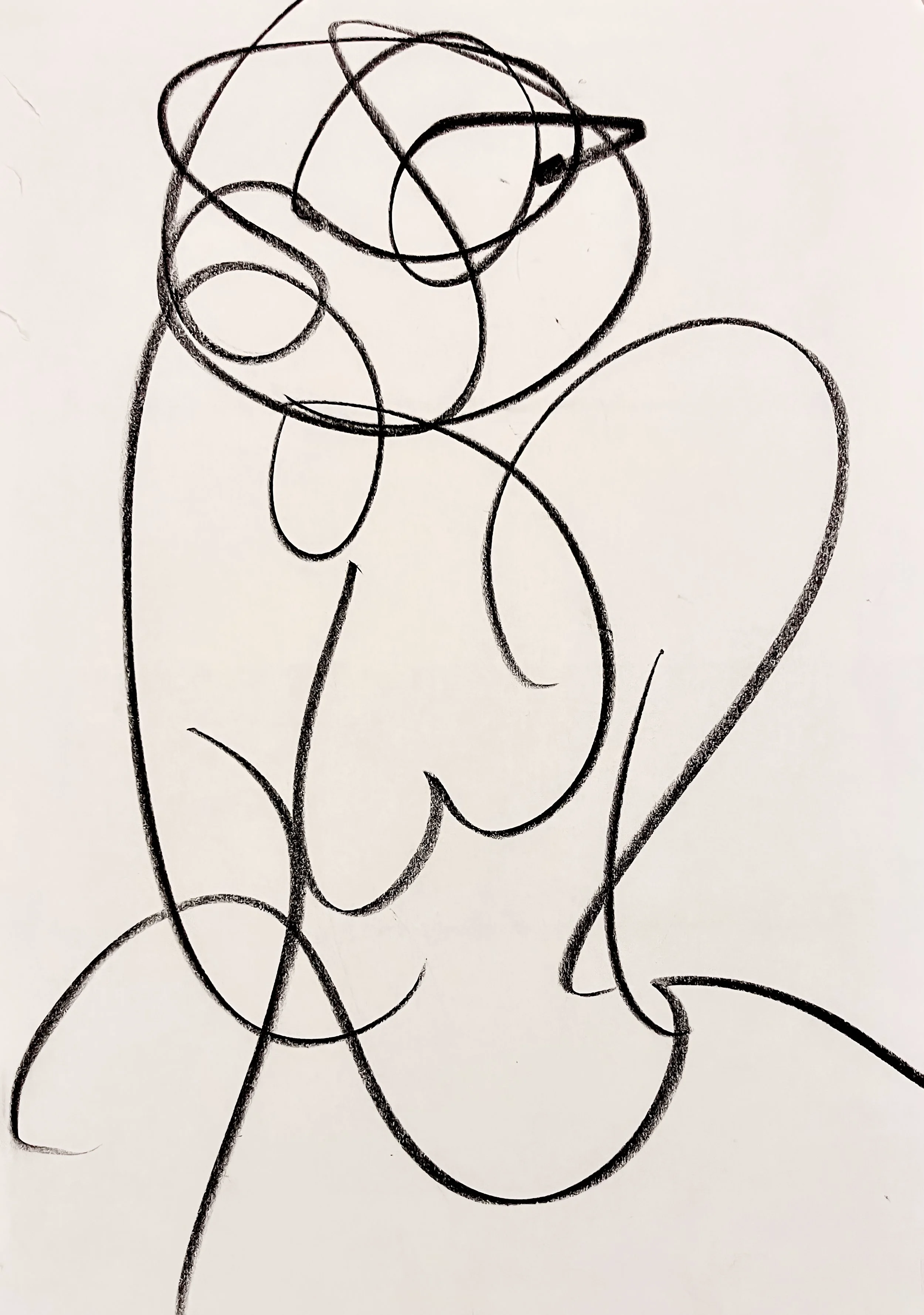 Out Of The Aegean,  graphite on paper, 29 x 20 cm, 2023
