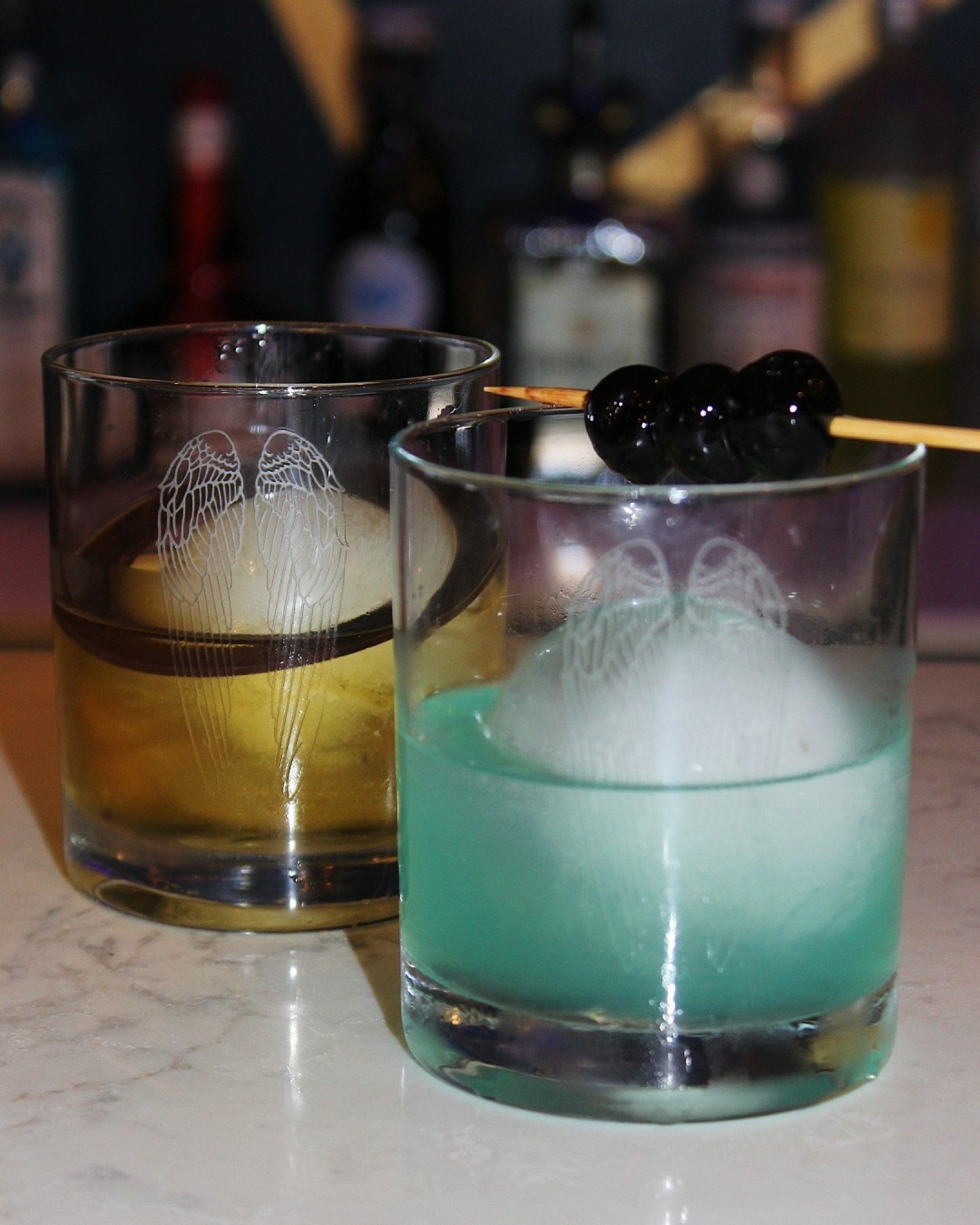 Our Blue Eyed Girl and Lights Out cocktails! Join us this Saturday evening! Cheers🥂

*
*
*
*
*
#adamtyoungconfections #siftmystic #bonbons #bonbon #atyconfections #chocolatebonbons #chocolatier #handcrafted #artisanchocolate #giftbox #siftbakeshop #