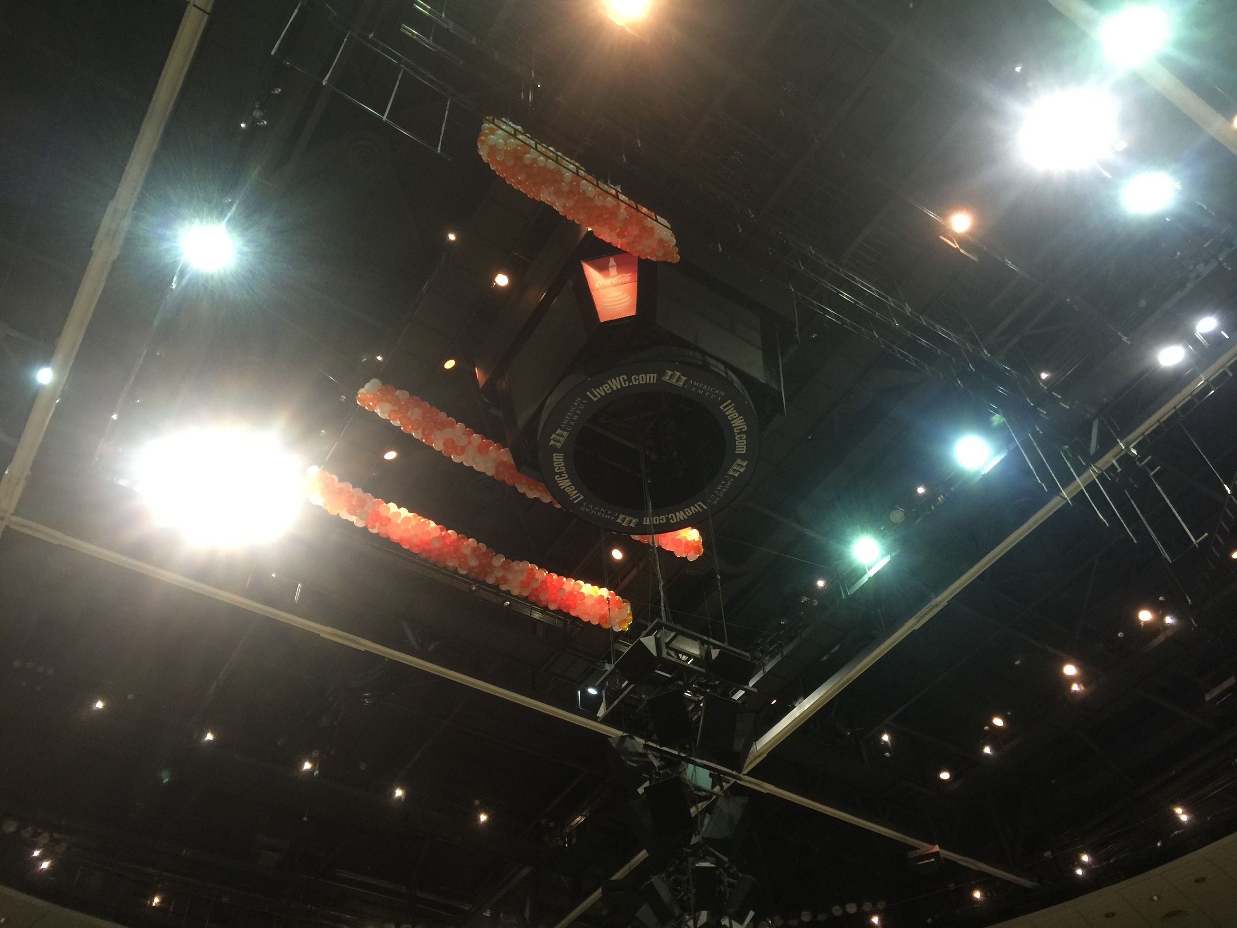 Graduation balloon drop