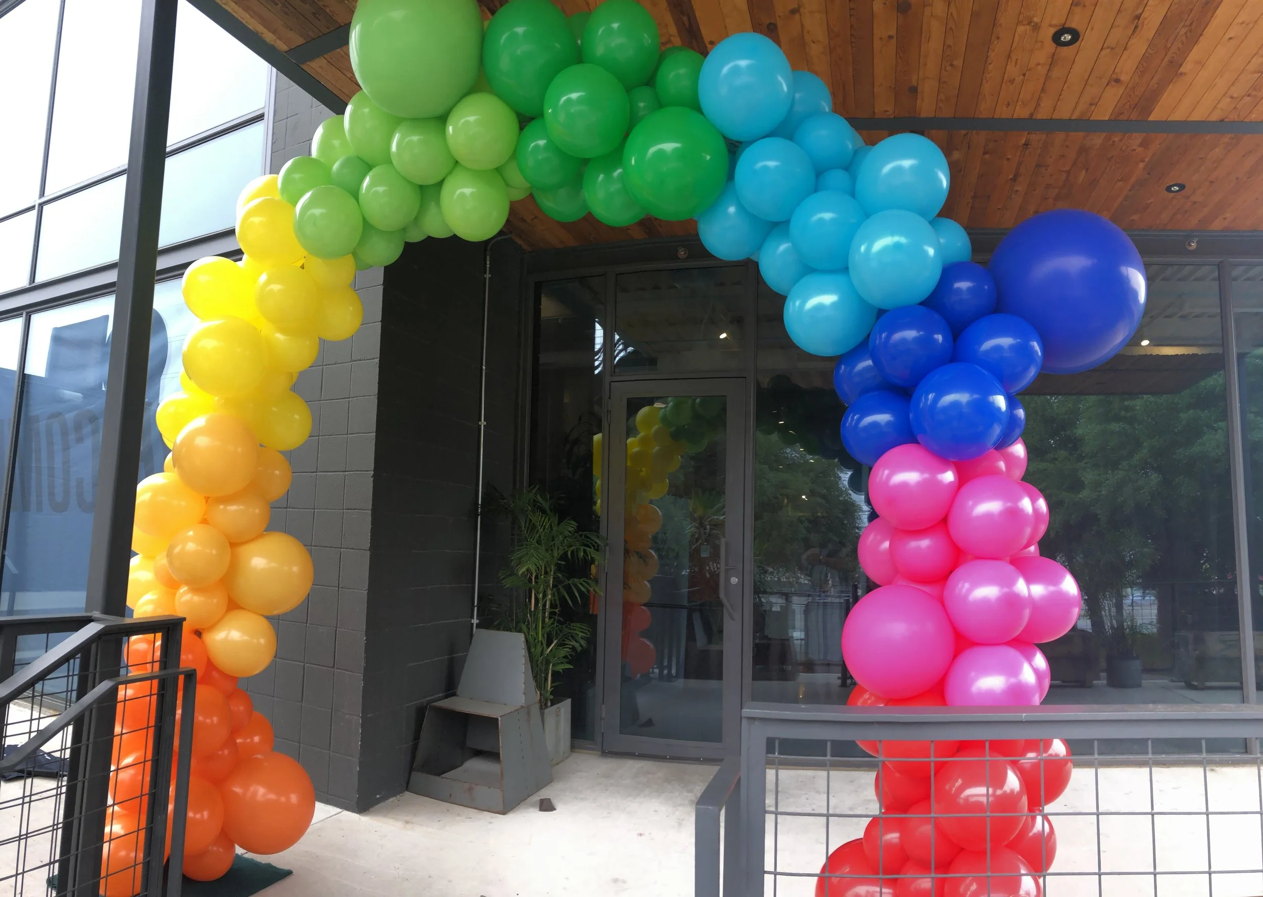 Balloon arch for church