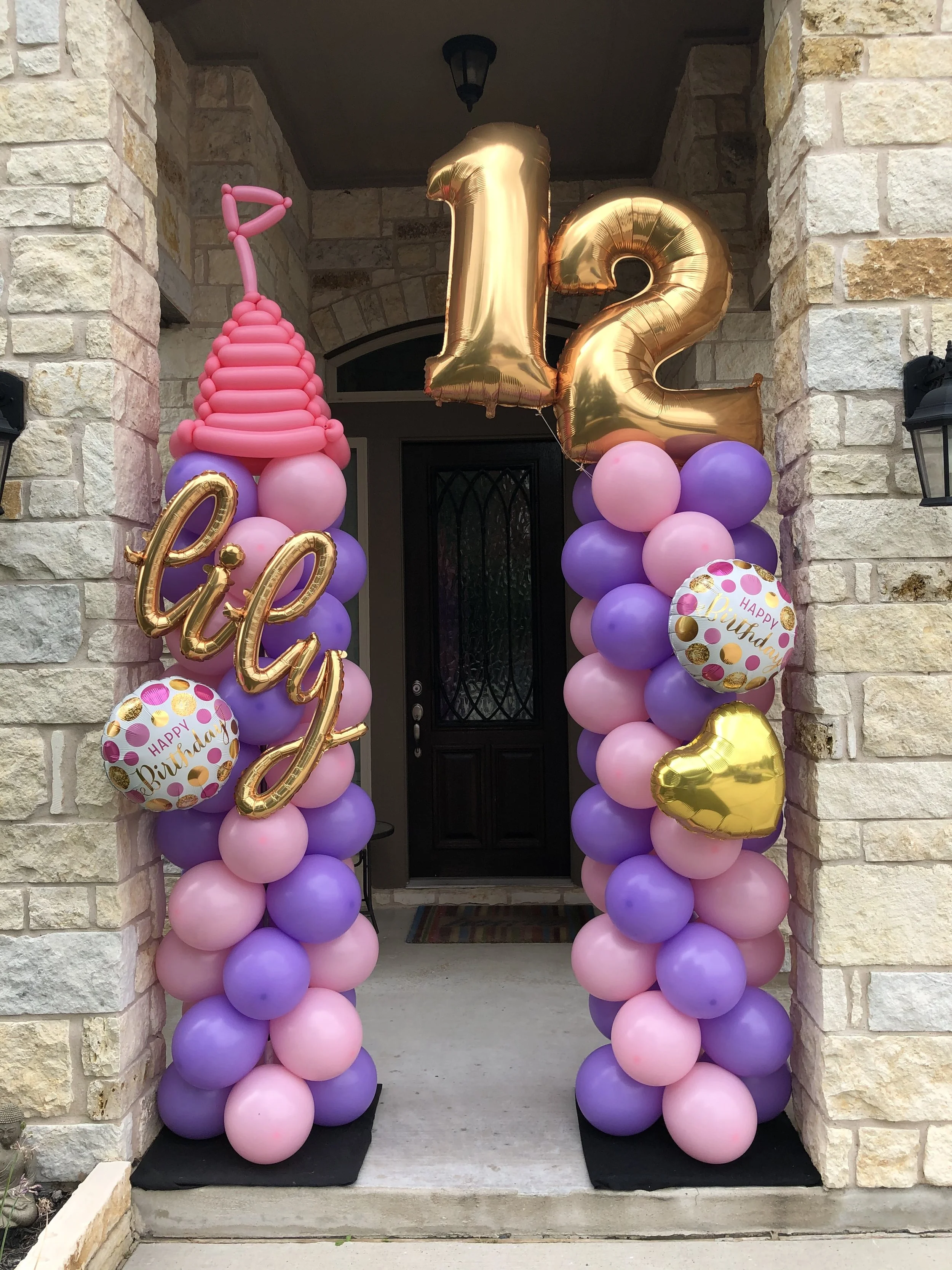 Princess theme balloon column