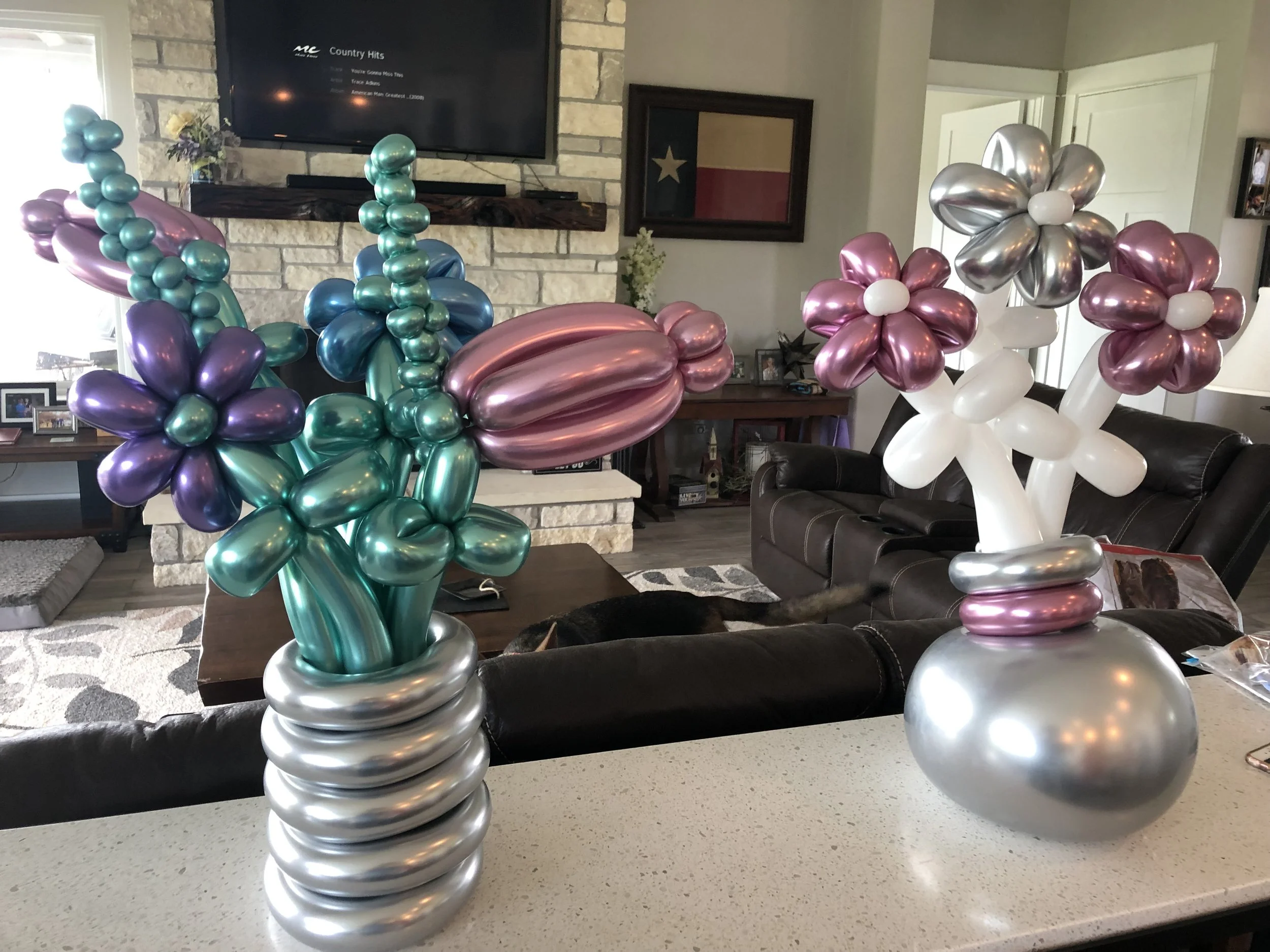 Balloon flower pots