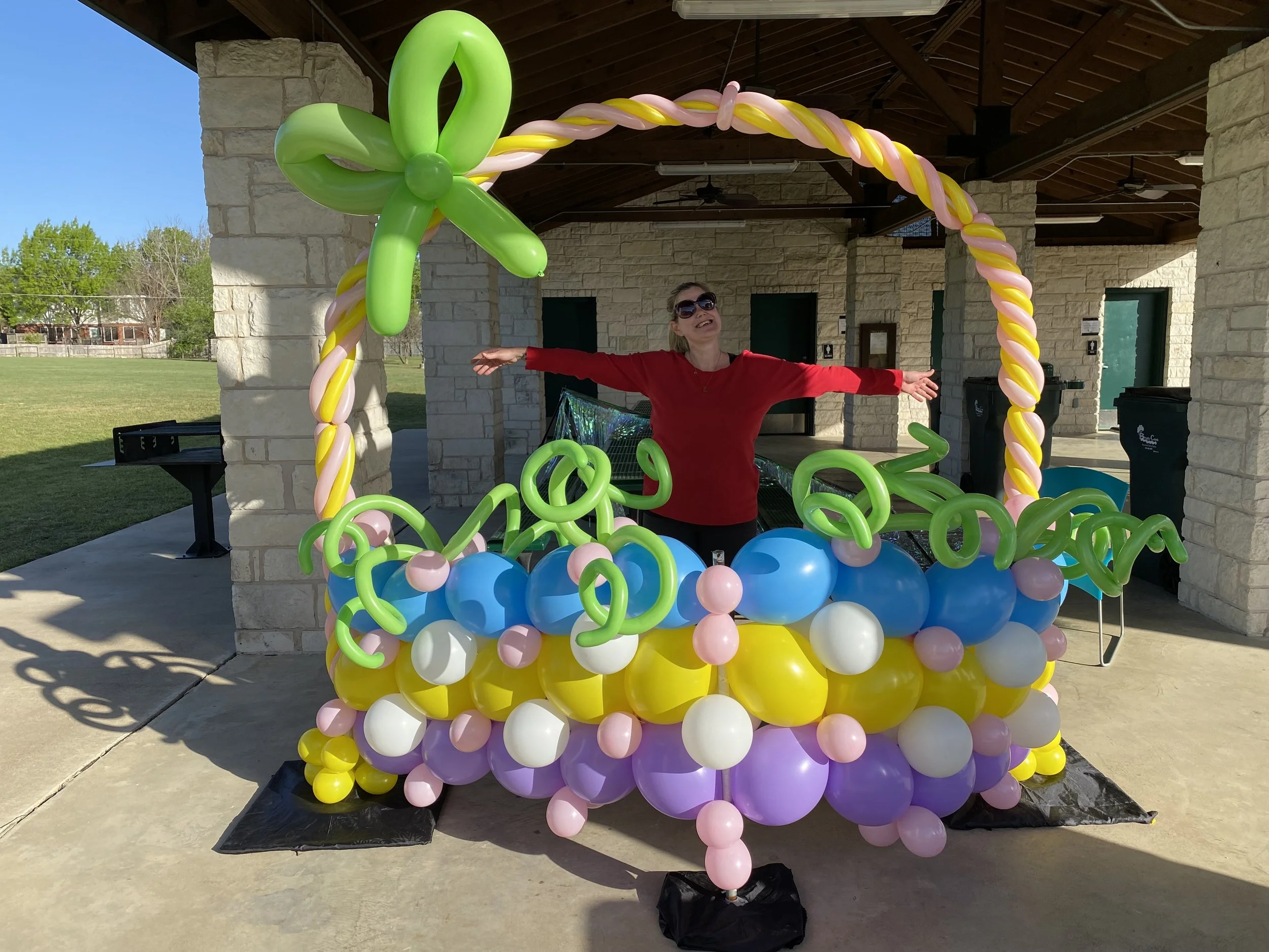 Easter balloon photo op