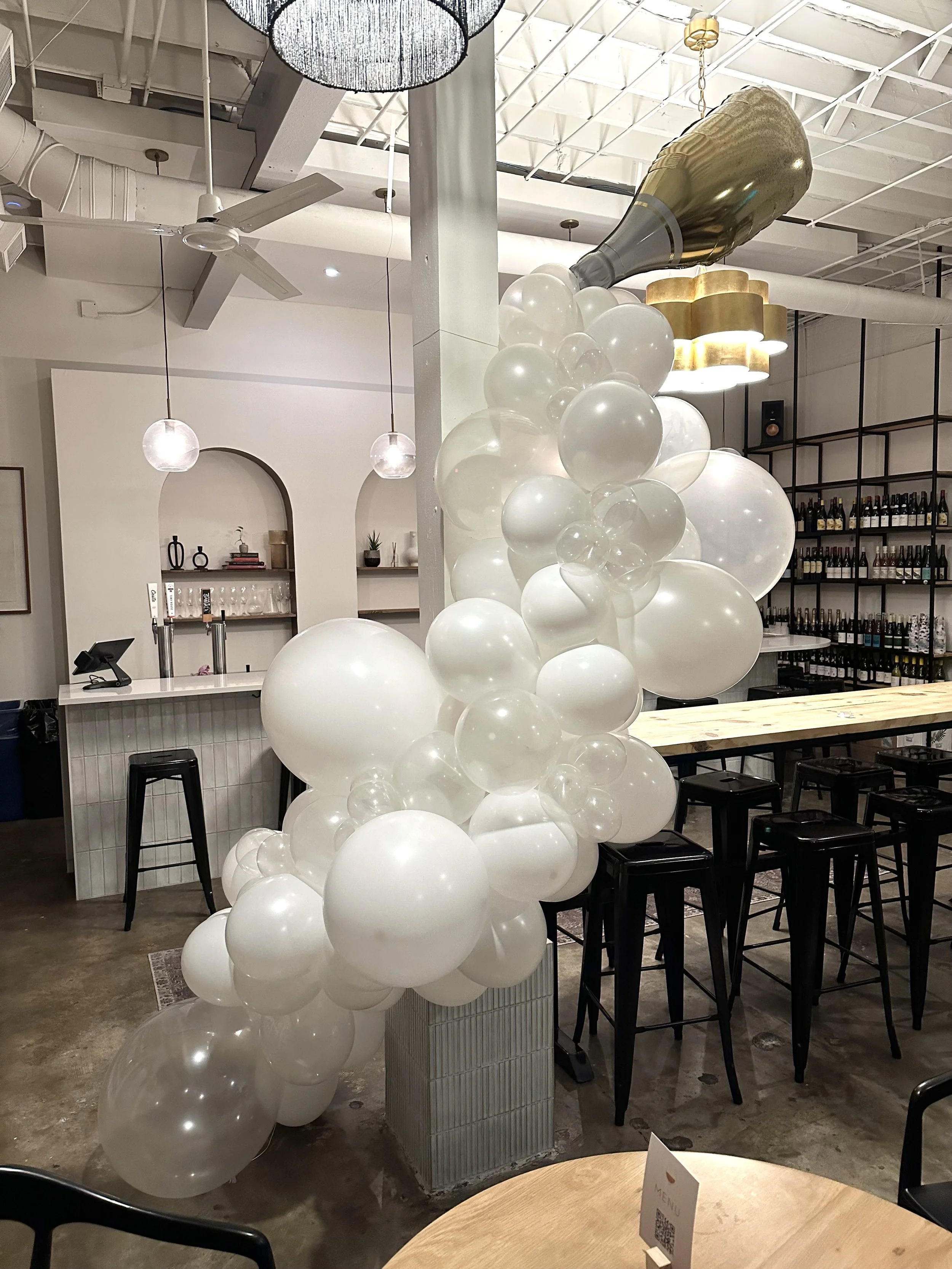 New Year Balloon garland in Austin