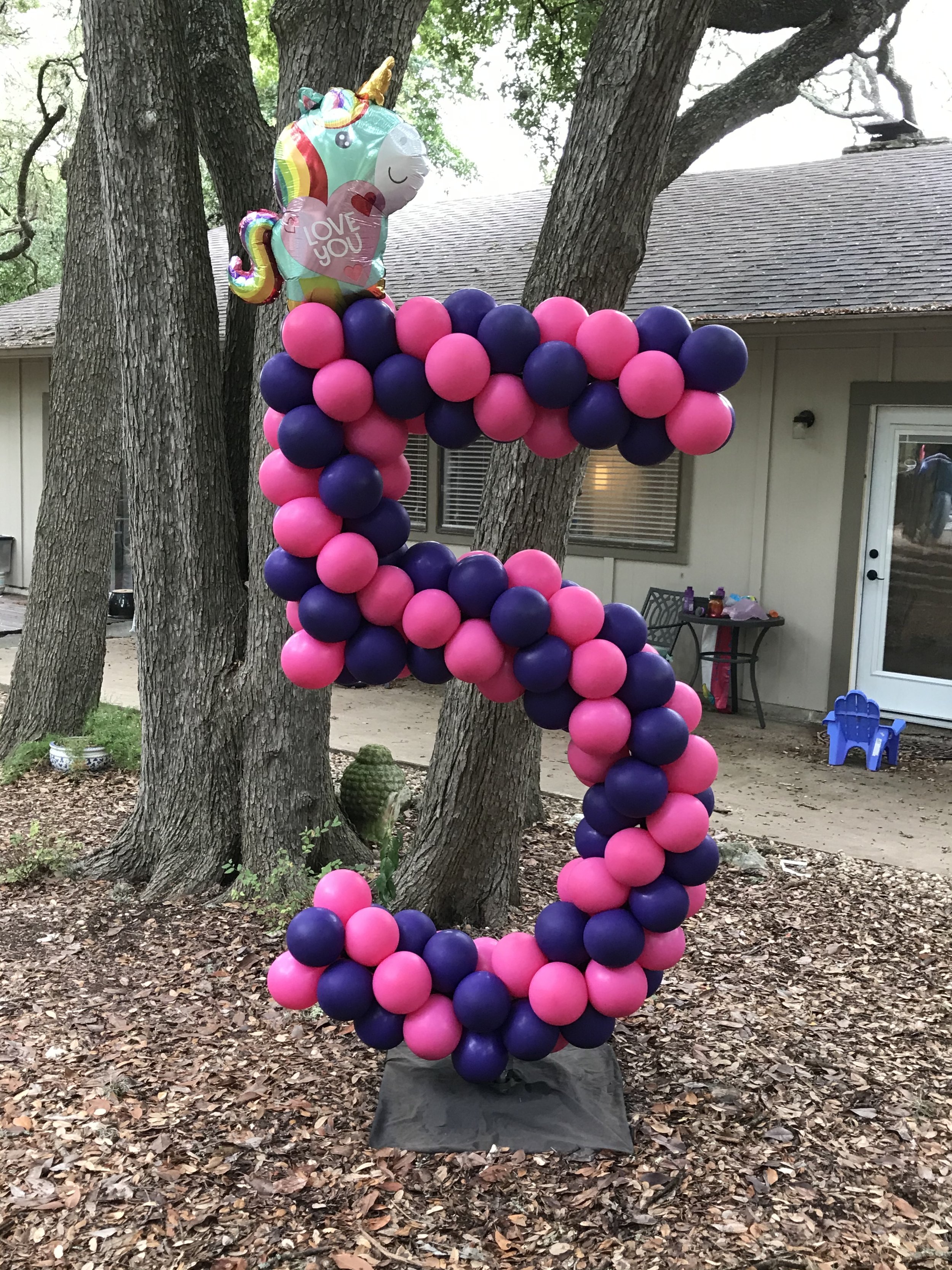 Number five yard balloon