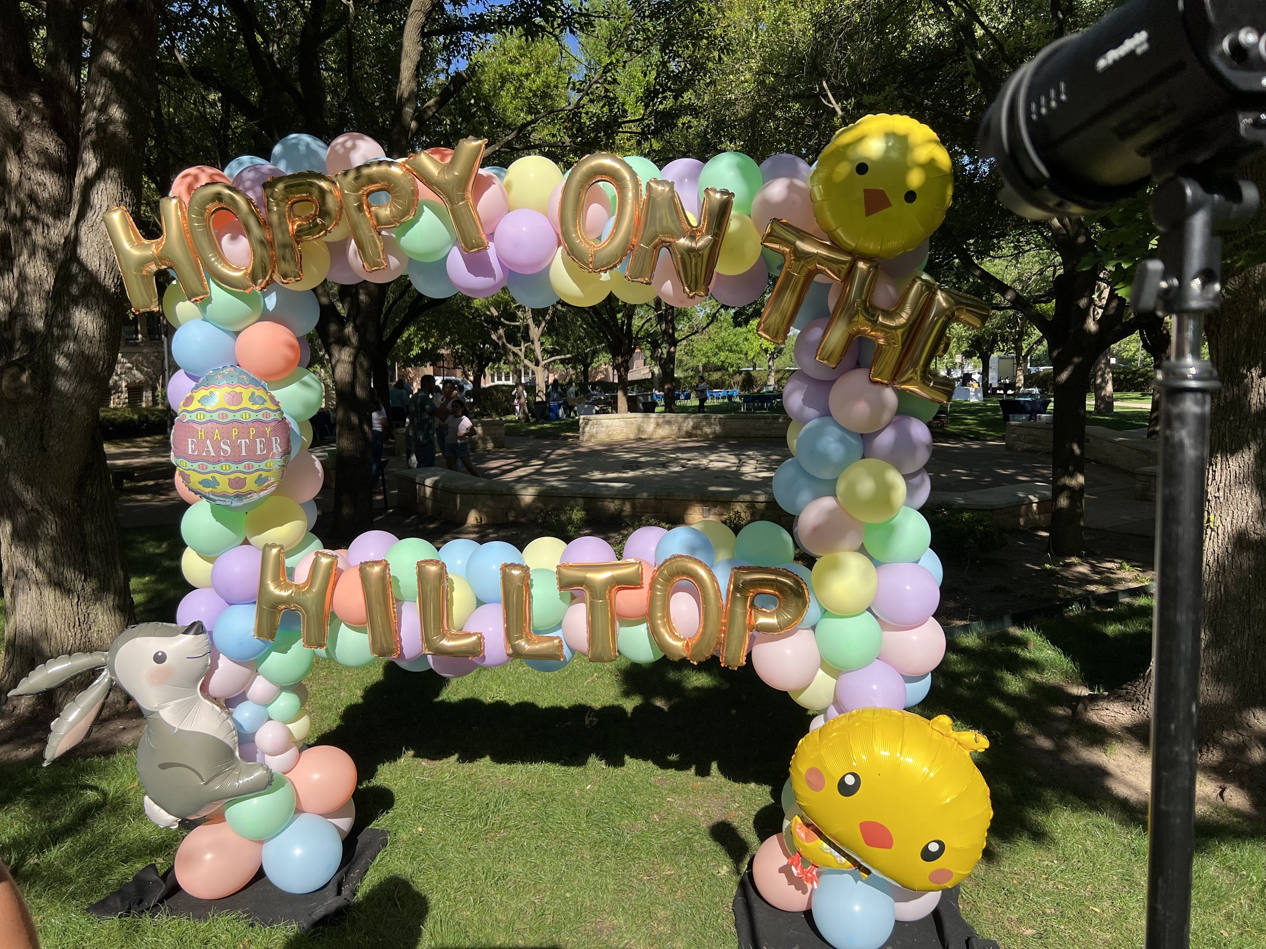 Easter balloon photo frame