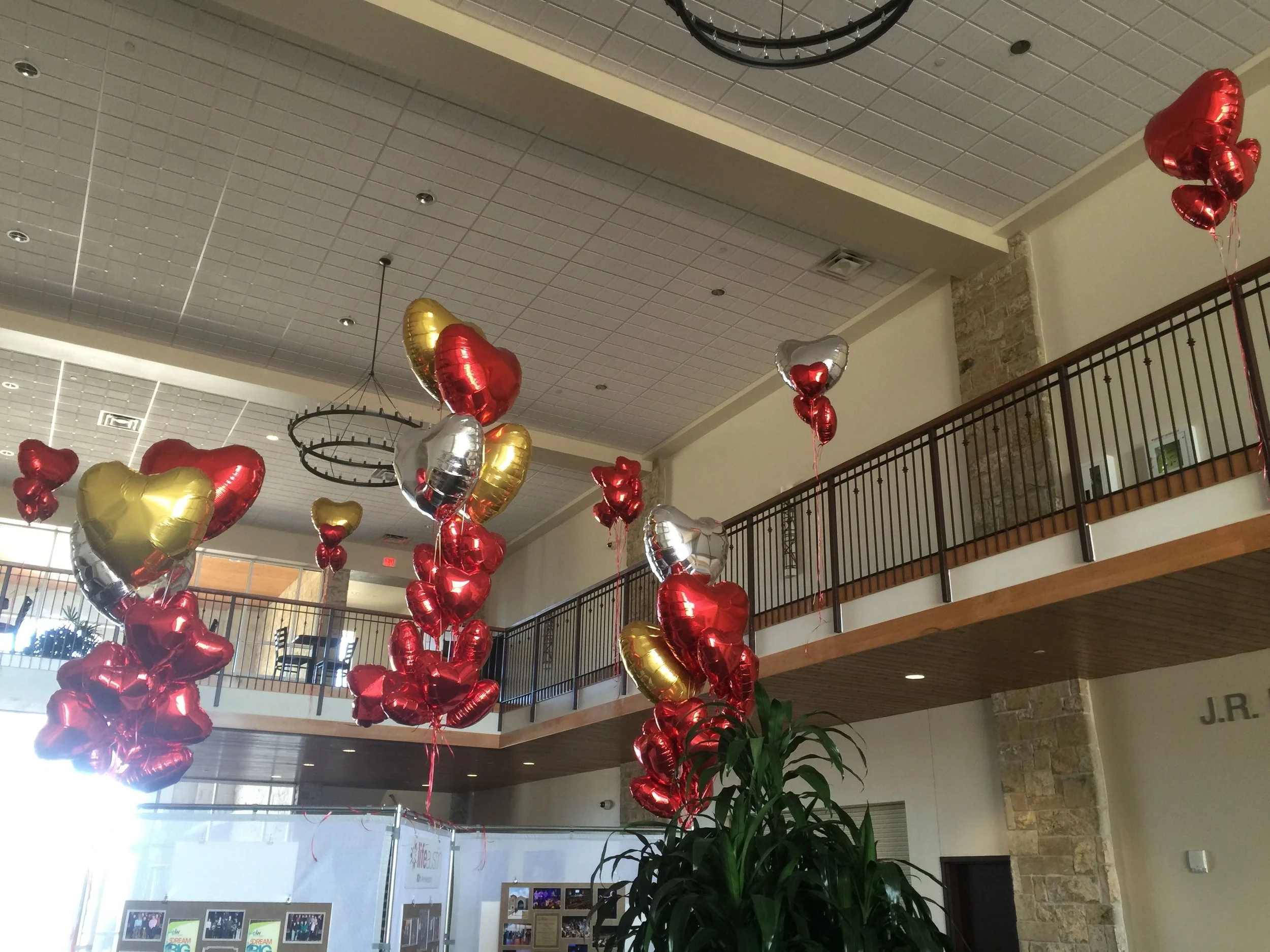 Foil heart balloons