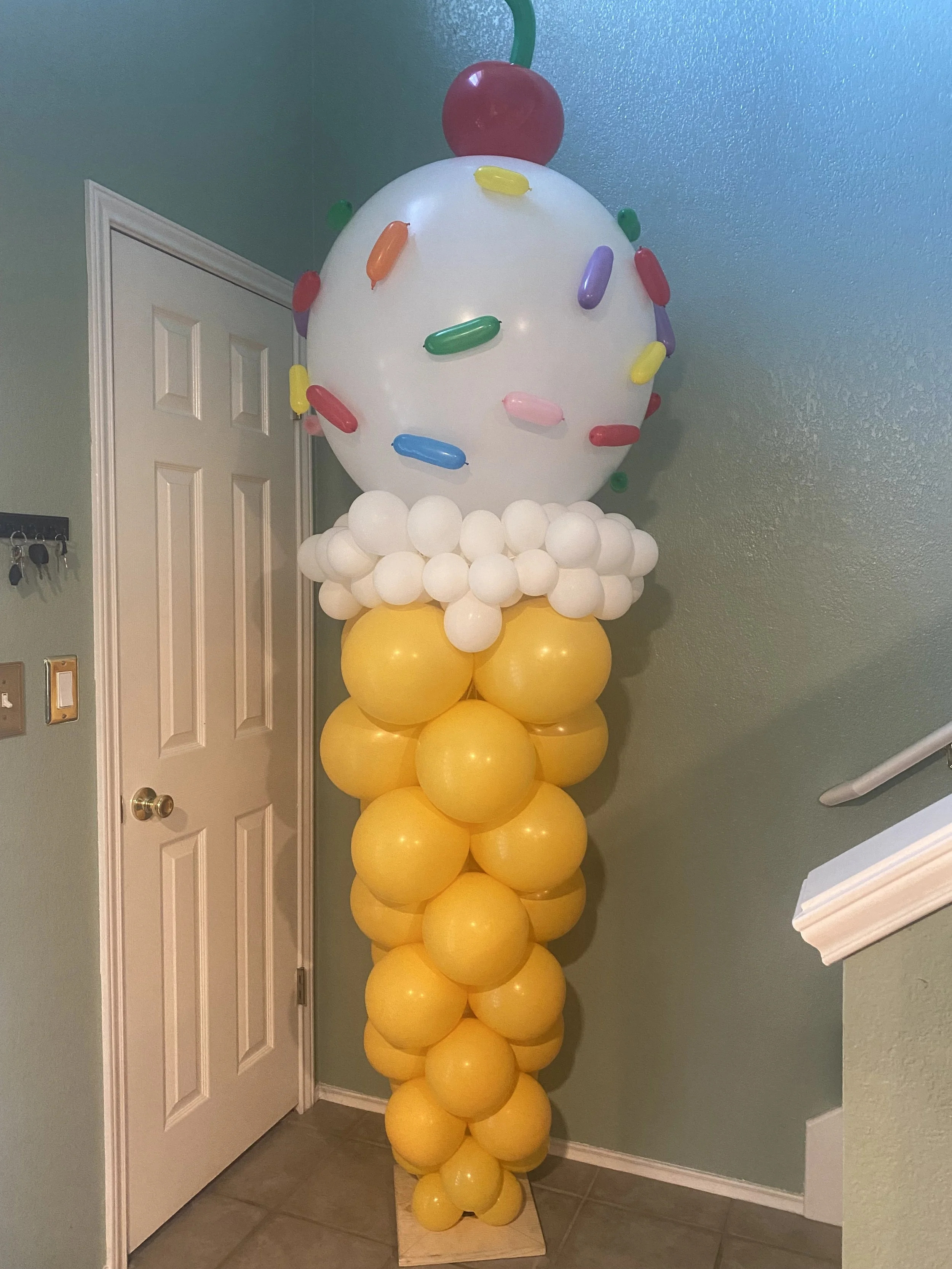 Ice cream cone balloon  sculpture